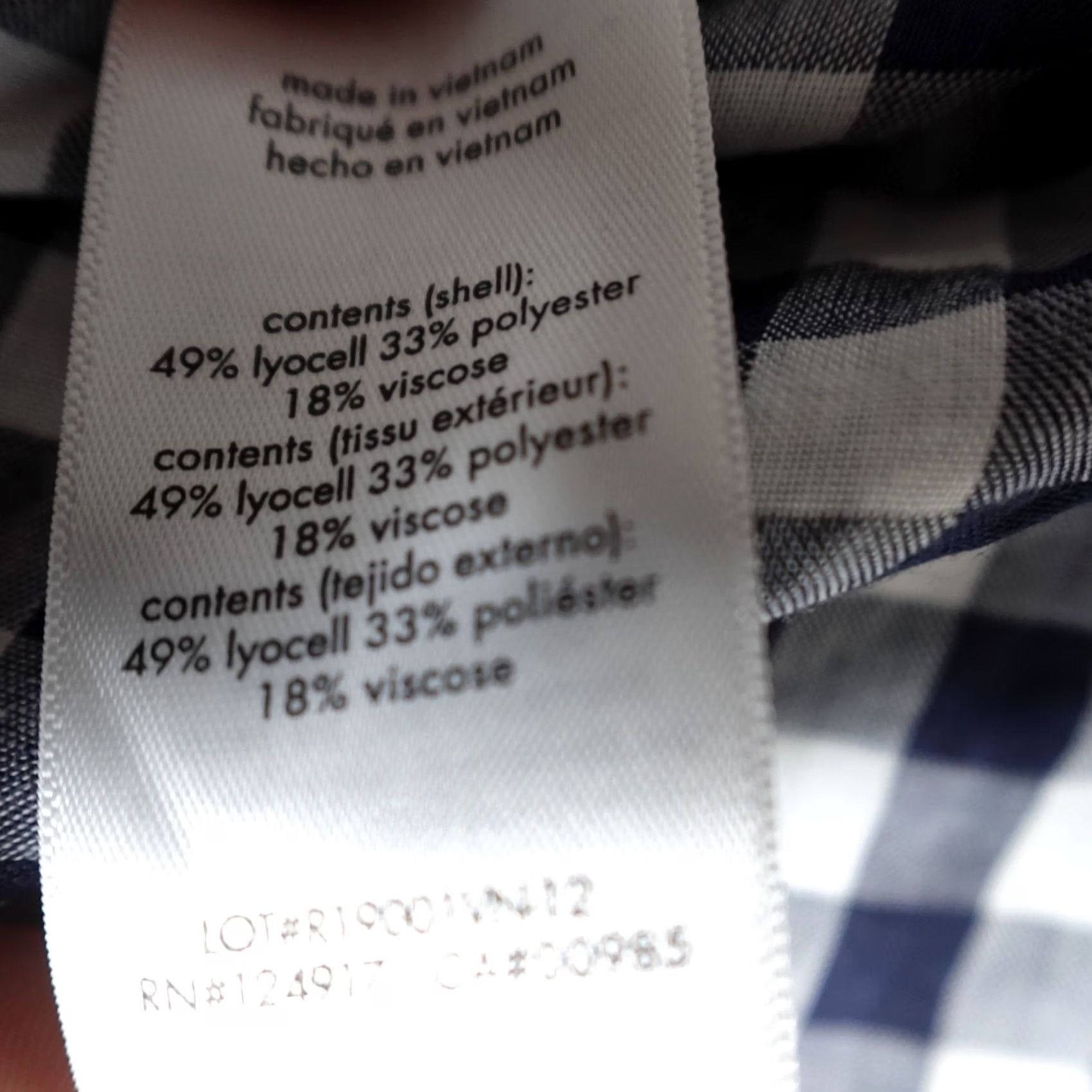 Onia Onia Mens Shirt XL Blue Camp Collar Gingham Plaid NEW Shirt XL Blue Size US XL / EU 56 / 4 - 6 Thumbnail