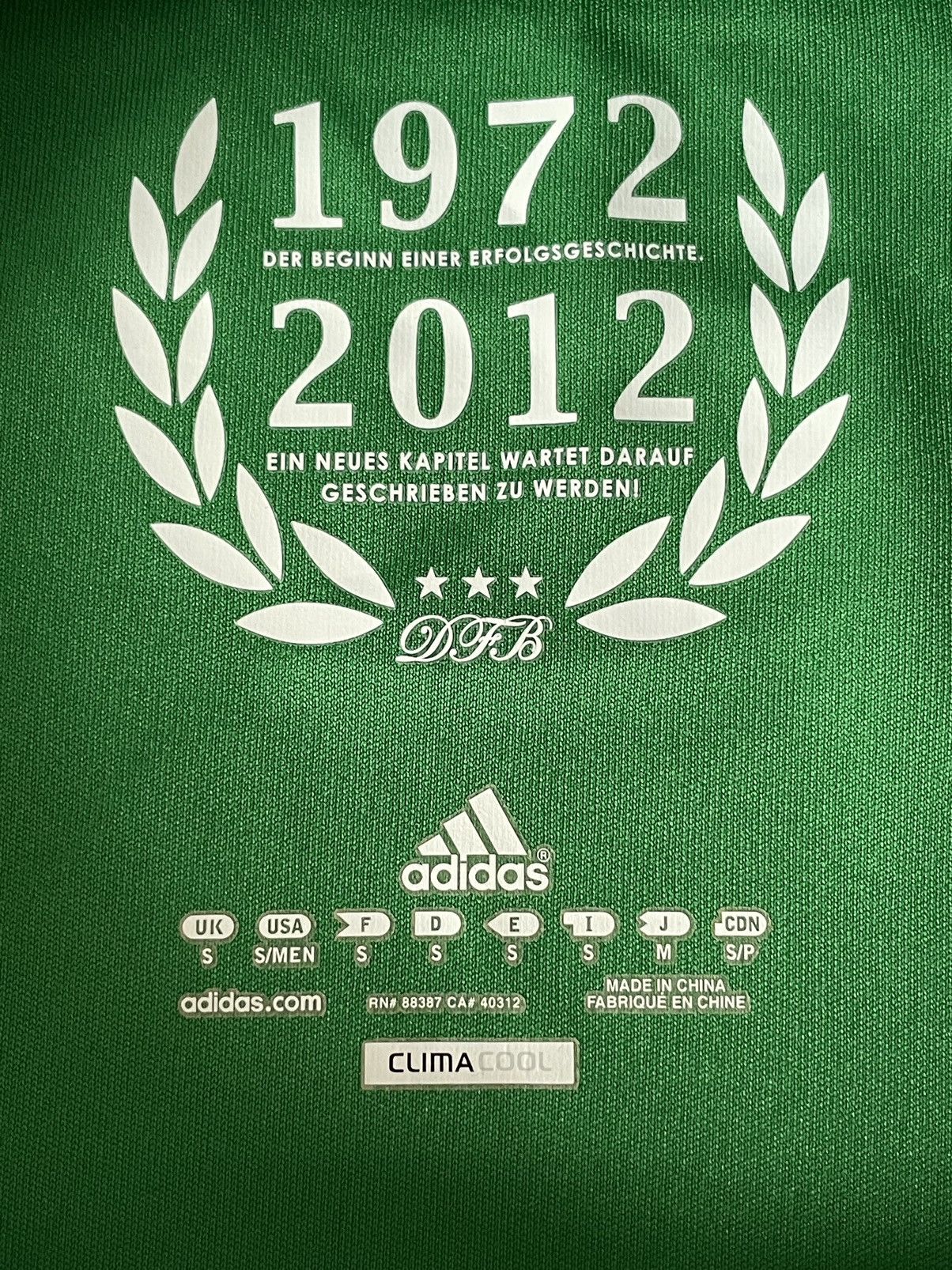 Vintage Adidas Germany National Team 2012 Away Soccer Kit Jersey Size US S / EU 44-46 / 1 - 7 Thumbnail