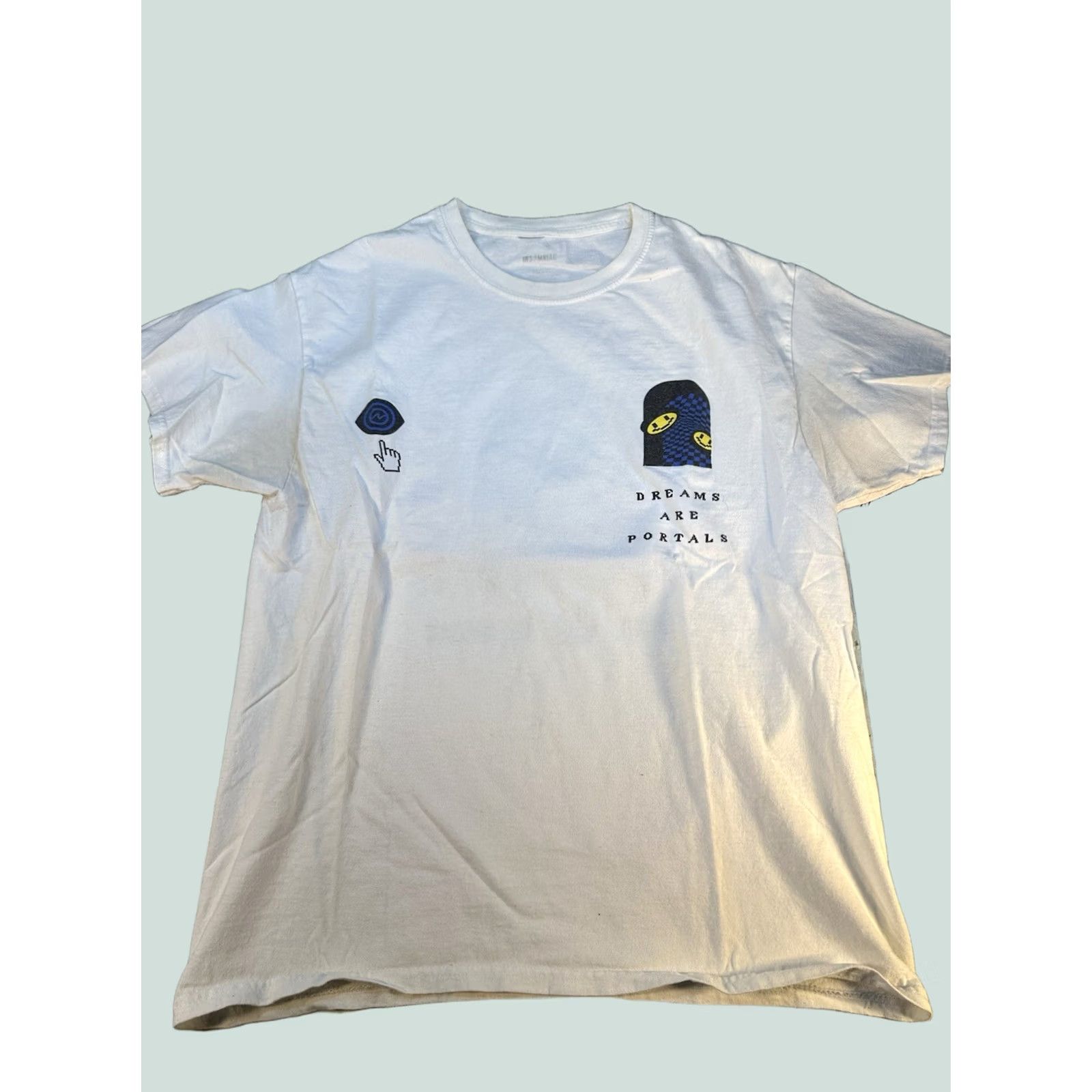 Vintage Dreams Are Portals Graphic T-Shirt Insomniac NGHTMRE White Short Sleeve Mens Large Size US L / EU 52-54 / 3 - 1 Thumbnail