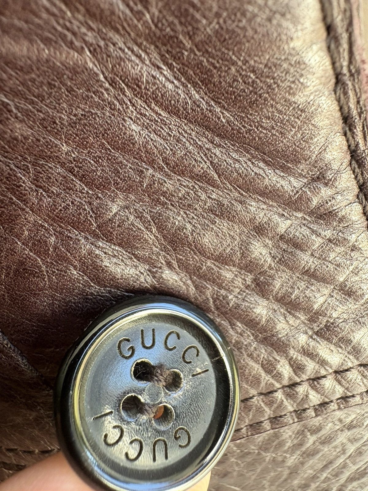 Gucci Gucci Tom Ford Era Leather Trucker Jacket Sample RARE Size US M / EU 48-50 / 2 - 9 Thumbnail