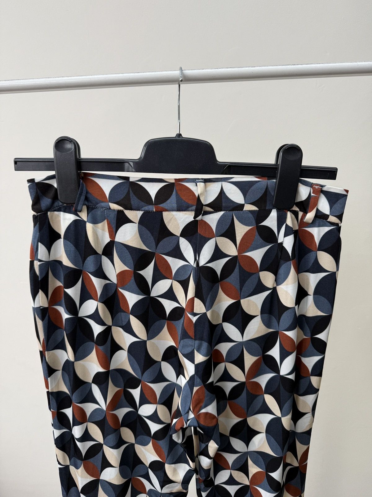 Other Vintage Via Masini 80 Firenze Women’s Flared Pants Geometric Size 27" / US 4 / IT 40 - 10 Thumbnail