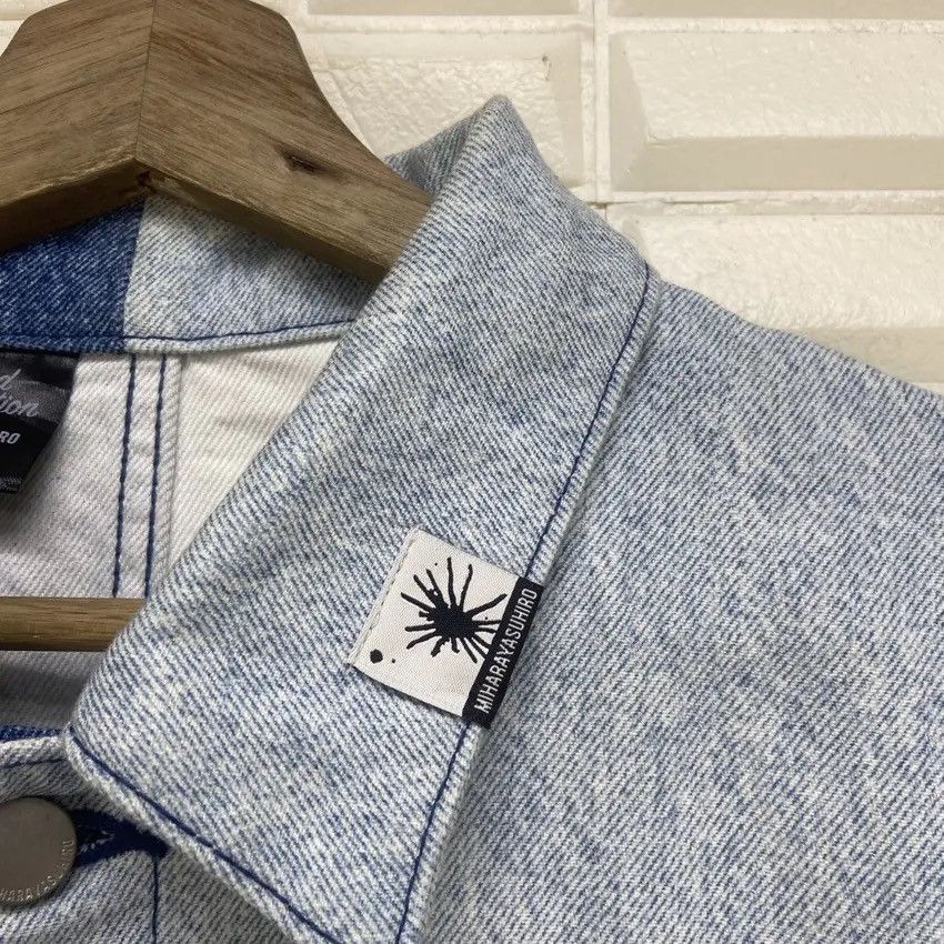 GU × Maison MIHARA YASUHIRO Miharayasuhiro X Gu Two Tone Trucker Denim Jacket Size US M / EU 48-50 / 2 - 14 Thumbnail