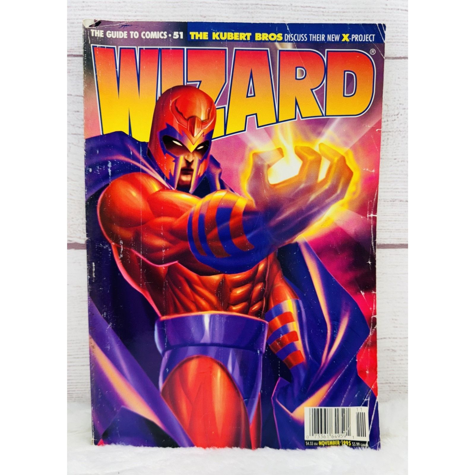 Marvel Comics Wizard: Kubert Brothers X-Men Magazine Issue #51 (Nov 1995) Size ONE SIZE - 1 Thumbnail