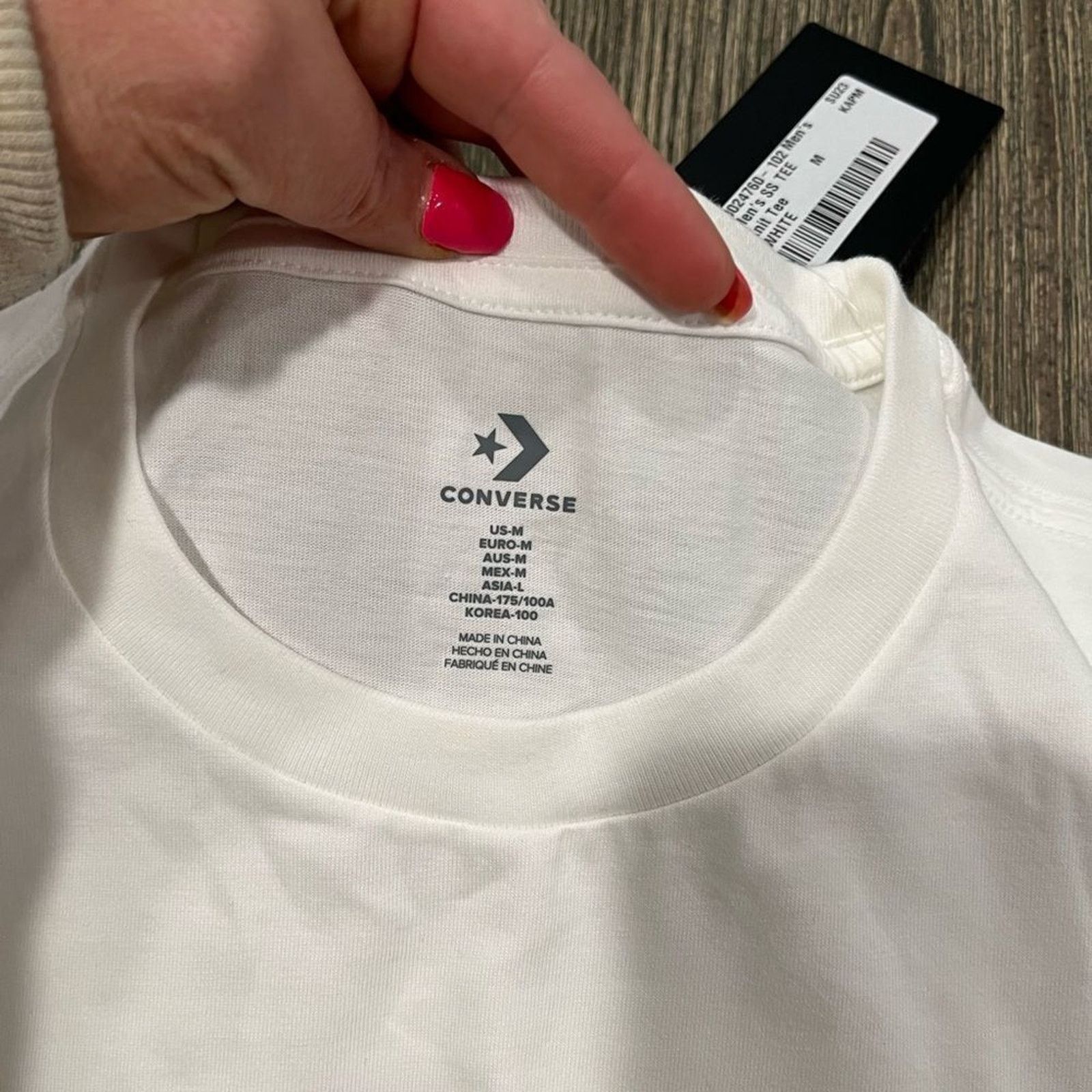 Converse NWT Converse Graphic T-Shirt Short Sleeve Knit Tee White M Size US M / EU 48-50 / 2 - 5 Thumbnail