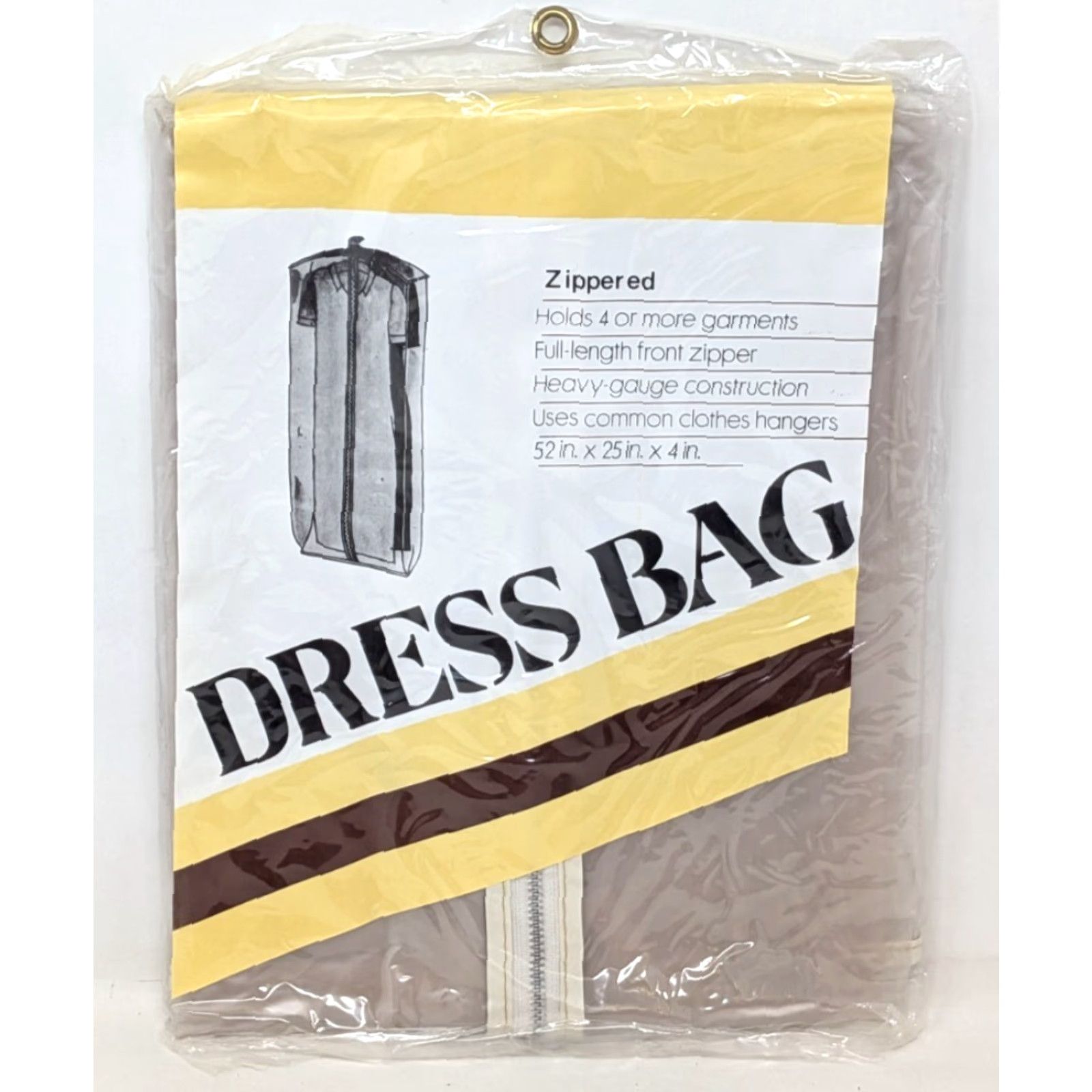 Vintage VINTAGE Ben Franklin Stores Zippered Full Length Garment Dress Bag Taiwan Size ONE SIZE - 2 Thumbnail
