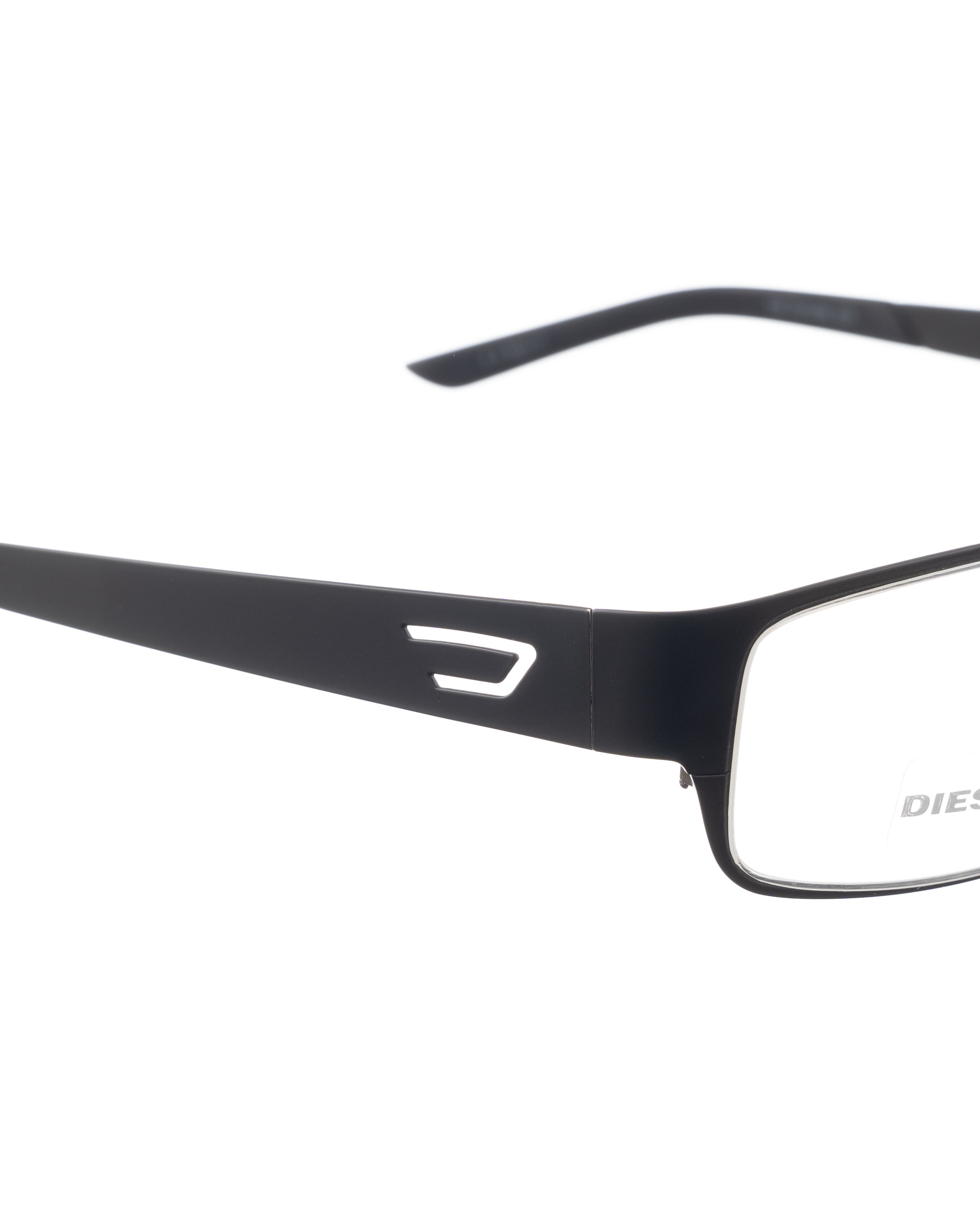 Diesel Diesel 00s Matte Metal Black Glasses with Cut Out Logo Size ONE SIZE - 2 Thumbnail