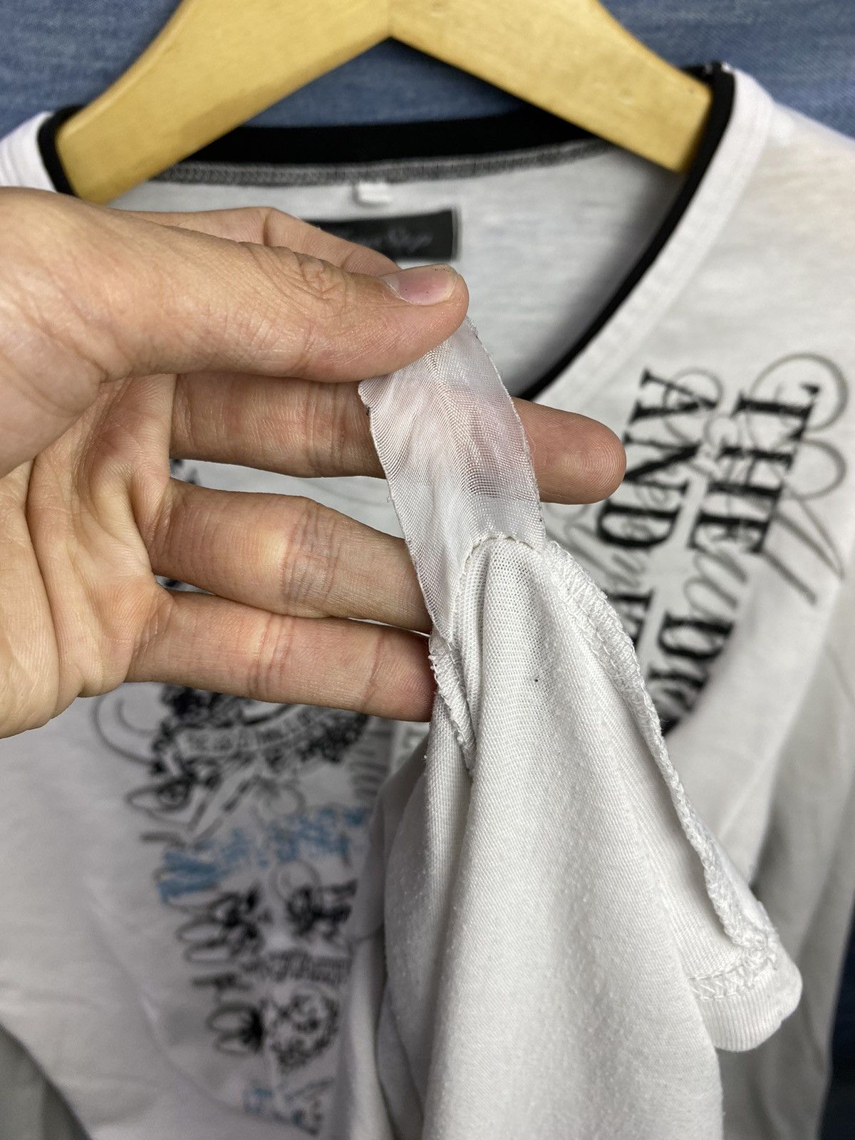 If Six Was Nine × Japanese Brand × Le Grande Bleu (L.G.B.) 2000s timestep japanese poem longsleeve ifsixwasnine style Size US L / EU 52-54 / 3 - 7 Thumbnail
