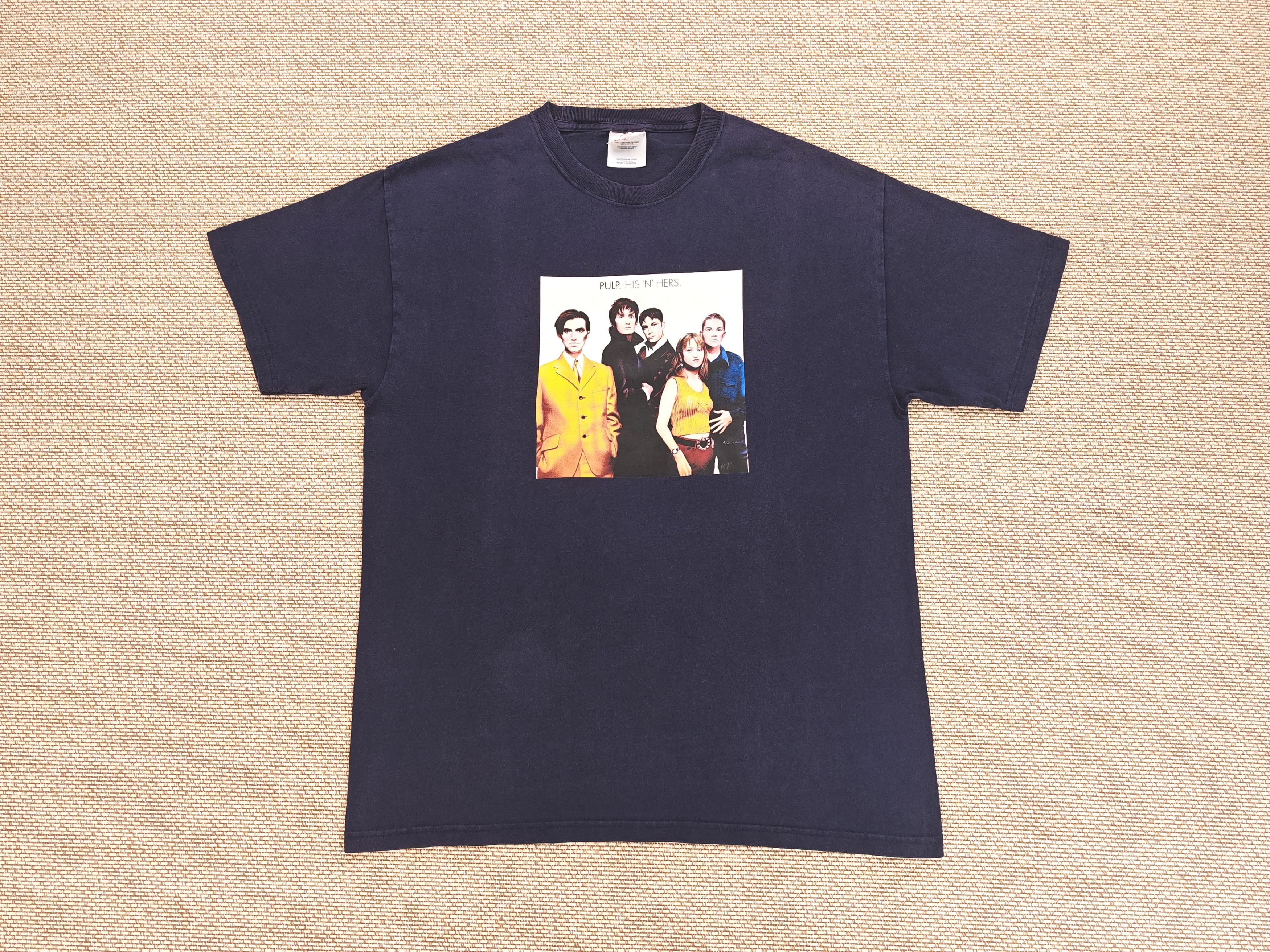 Vintage Vintage Late 1990s Pulp Band His 'N' Hers Album Tee Size US L / EU 52-54 / 3 - 1 Thumbnail