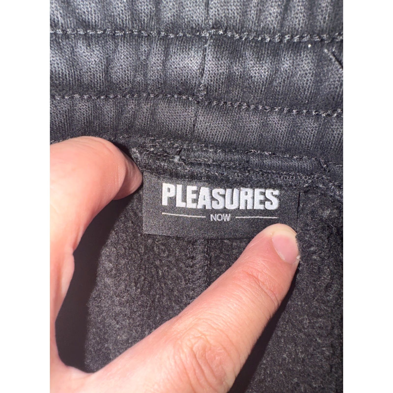 Pleasures Pleasures Sweatpants Fleece-Lined Black XX-Large 38x32 Embroidered Logo Streetwear Relaxed Mens Pants Size US 39 - 3 Thumbnail