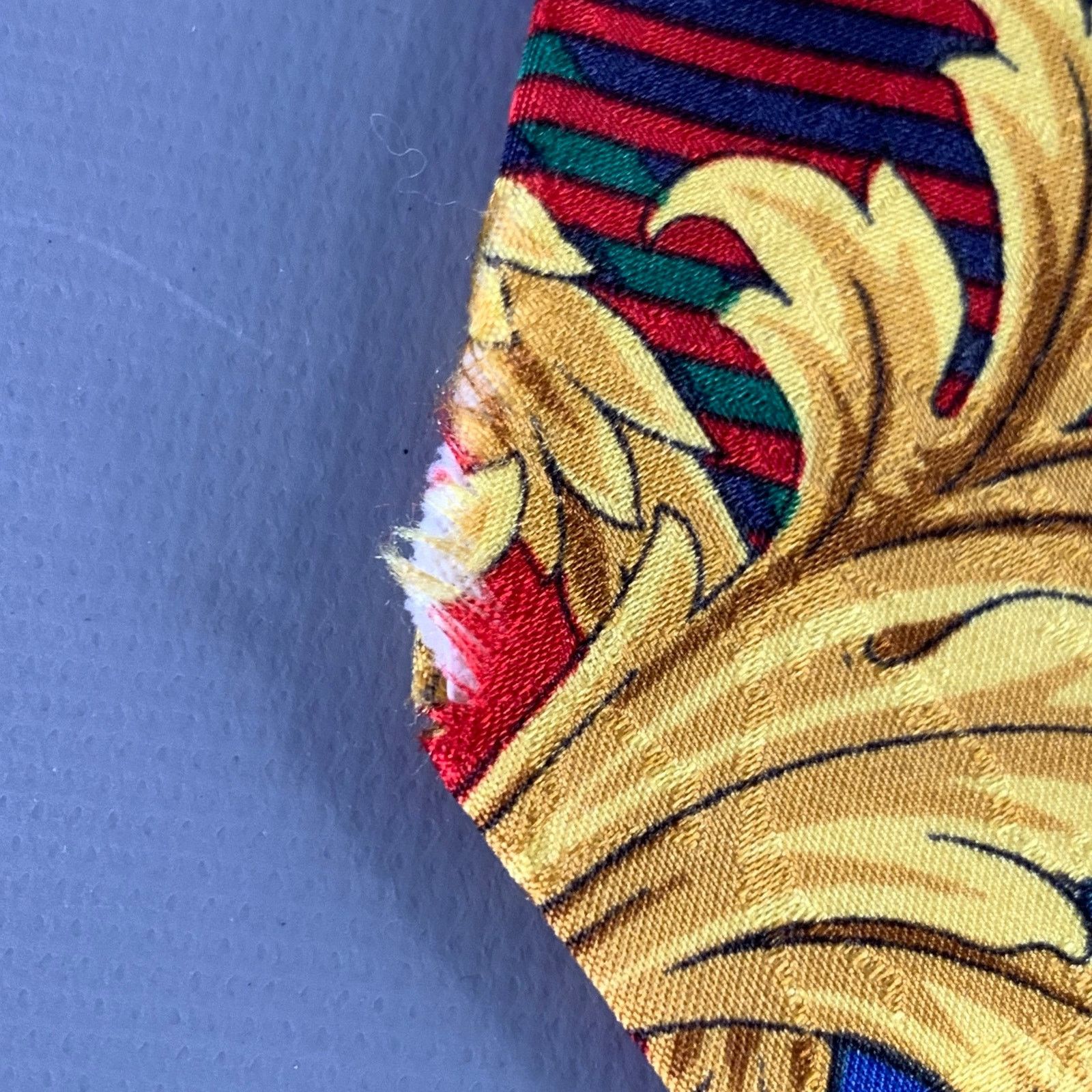 Versace GIANNI VERSACE Multi Color Baroque Silk Tie Size ONE SIZE - 4 Thumbnail