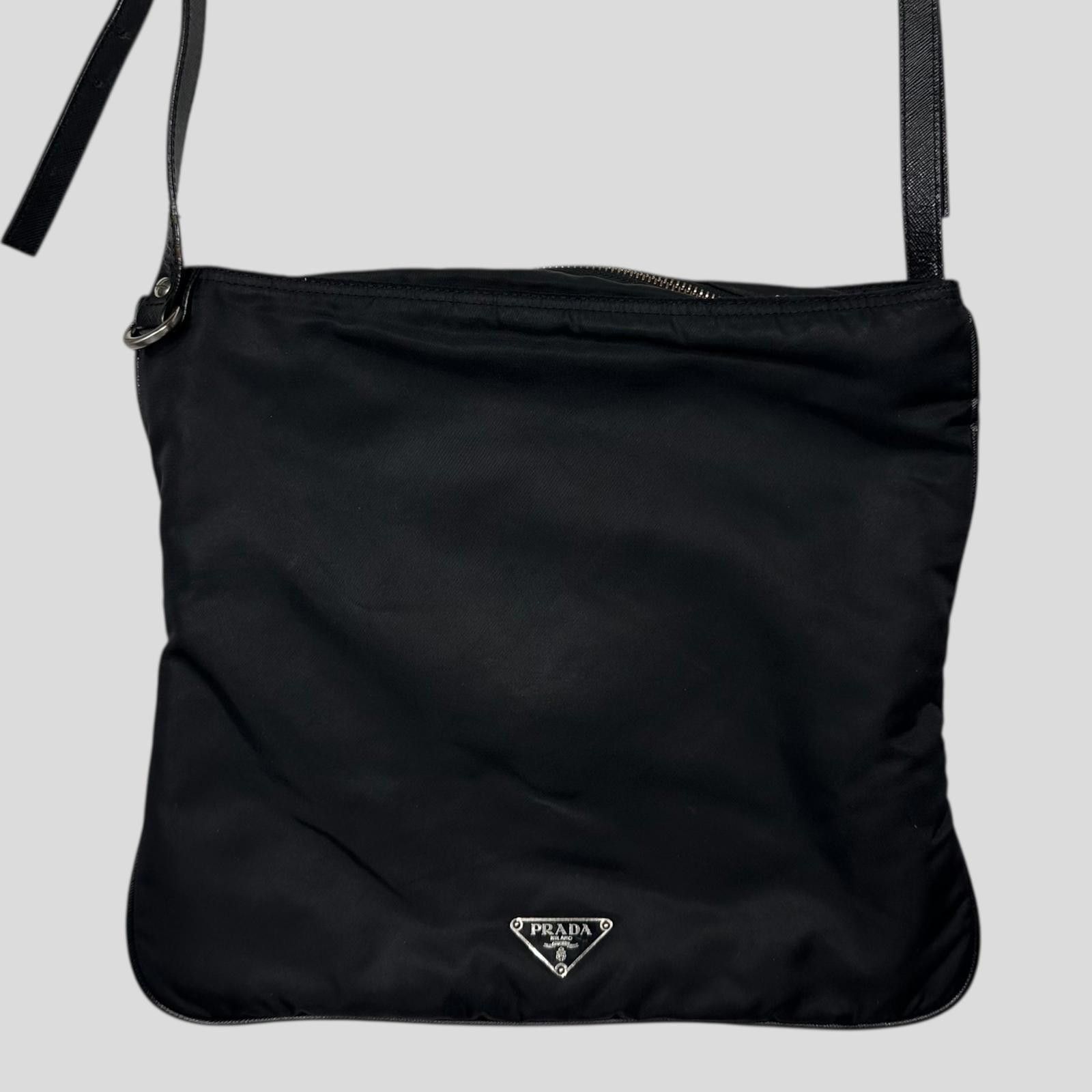 Prada Prada 00 Python Leather Appliqué Reverse Nylon Crossbody Bag Size ONE SIZE - 2 Thumbnail