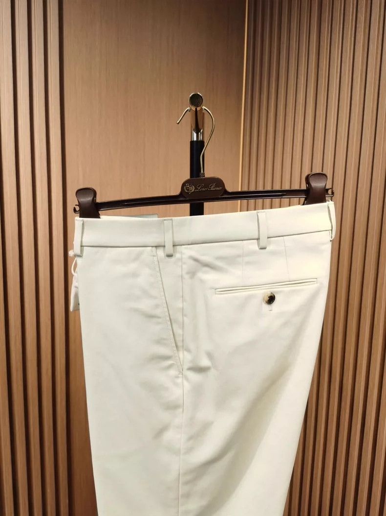Loro Piana LORO PIANA Carlo Men's trousers, white Size US 34 / EU 50 - 5 Thumbnail