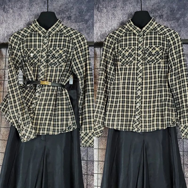 Burberry Burberry Spring Autumn Brown Cotton Check Shirt Size S / US 4 / IT 40 - 1 Thumbnail
