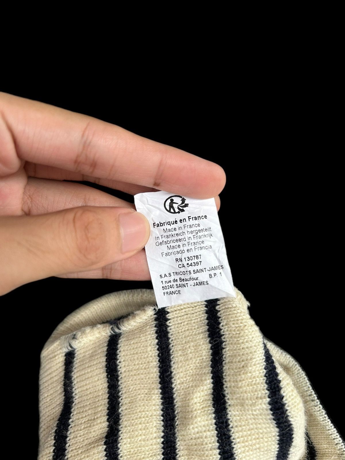 Japanese Brand × Kapital × Vintage Saint James Made in France Stripe Beanie Hats Size ONE SIZE - 6 Thumbnail