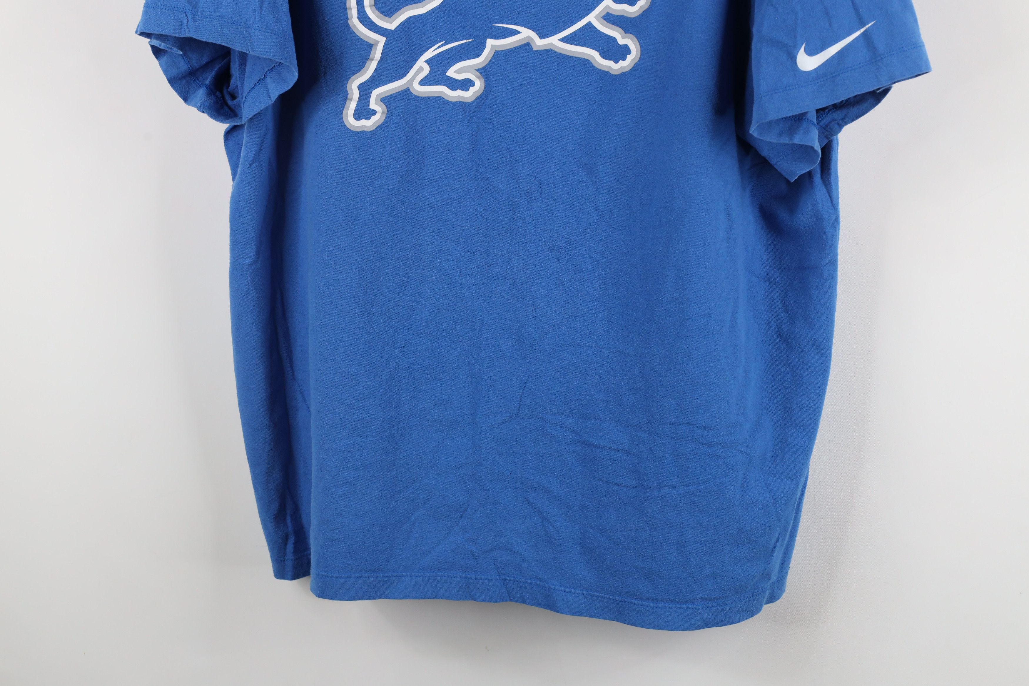 Nike × Vintage Nike Detroit Lions Football Short Sleeve T-Shirt Blue Size US XXL / EU 58 / 5 - 3 Thumbnail