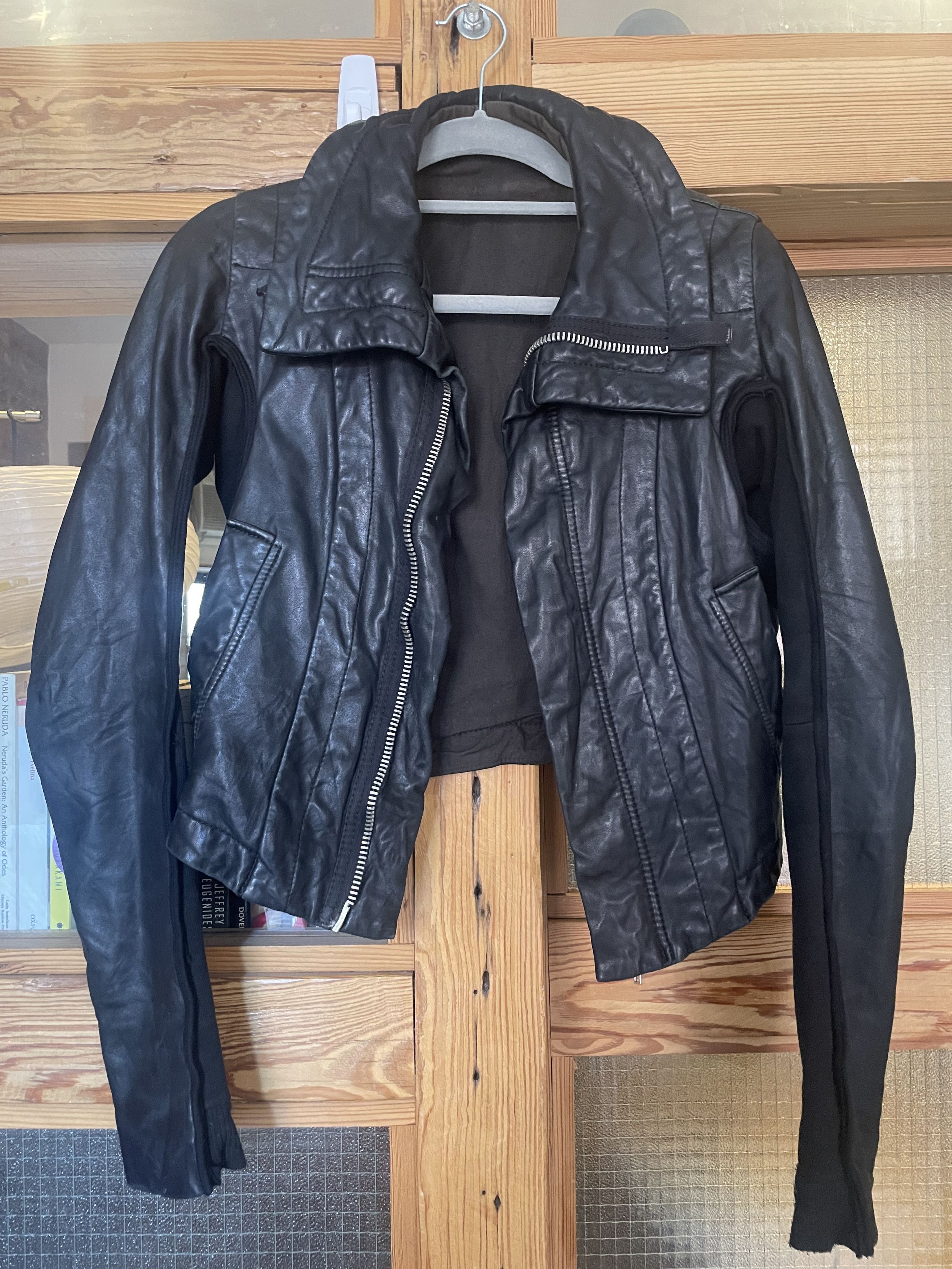 Rick Owens Rick Owens Lamb Leather Biker Jacket Size M / US 6-8 / IT 42-44 - 2 Thumbnail