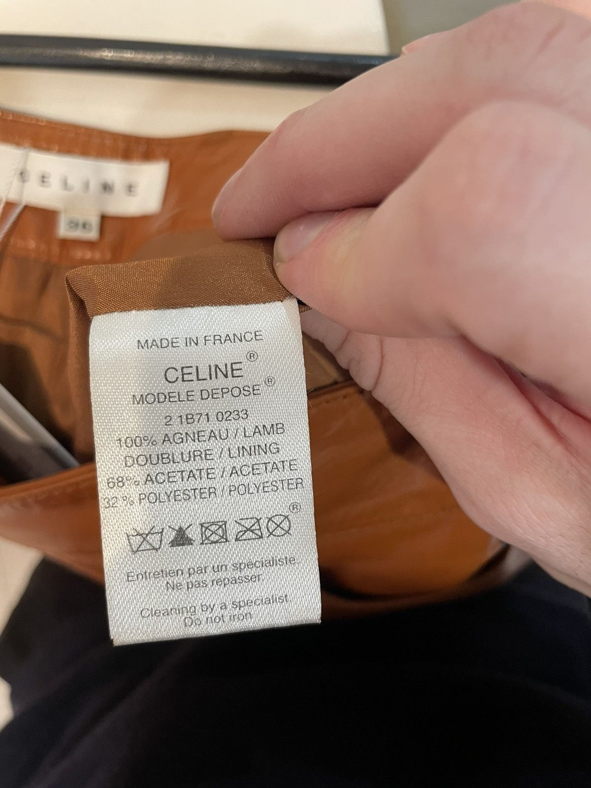 Celine Caramel Leather Pants Size US 28 / EU 44 - 5 Thumbnail