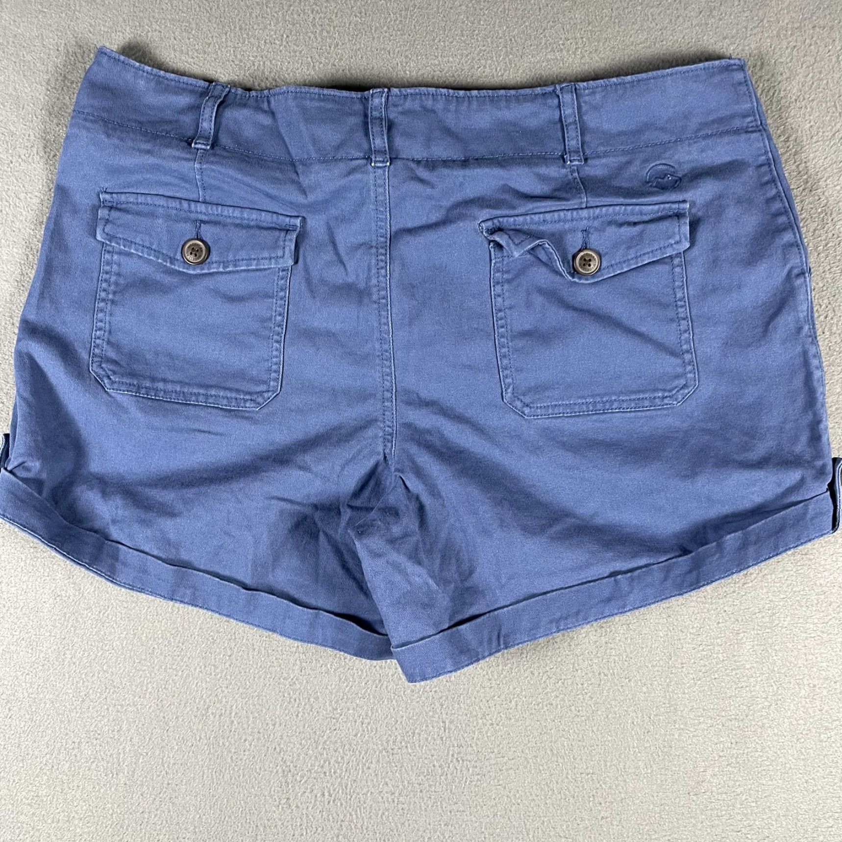Vintage Magellan Outdoors Shorts Womens 14 Blue Casual Cotton Blend Utility Pockets Summer Social Outdoor Activewear Adults Womens Size 36" / US 14 / IT 50 - 2 Thumbnail
