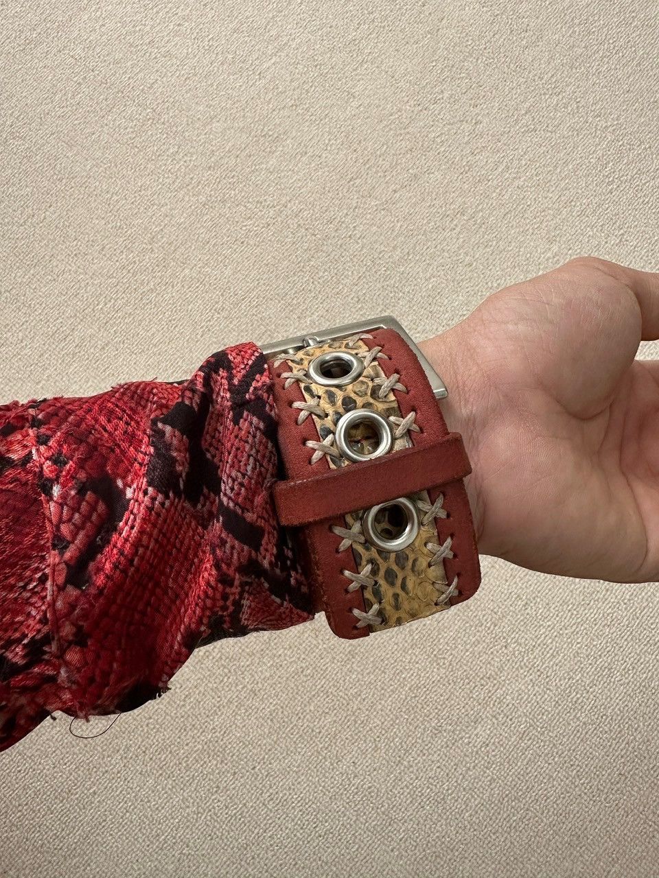 Japanese Brand × Tornado Mart 2000s Tornado Mart Snake Skin Bracelet Size ONE SIZE - 10 Thumbnail