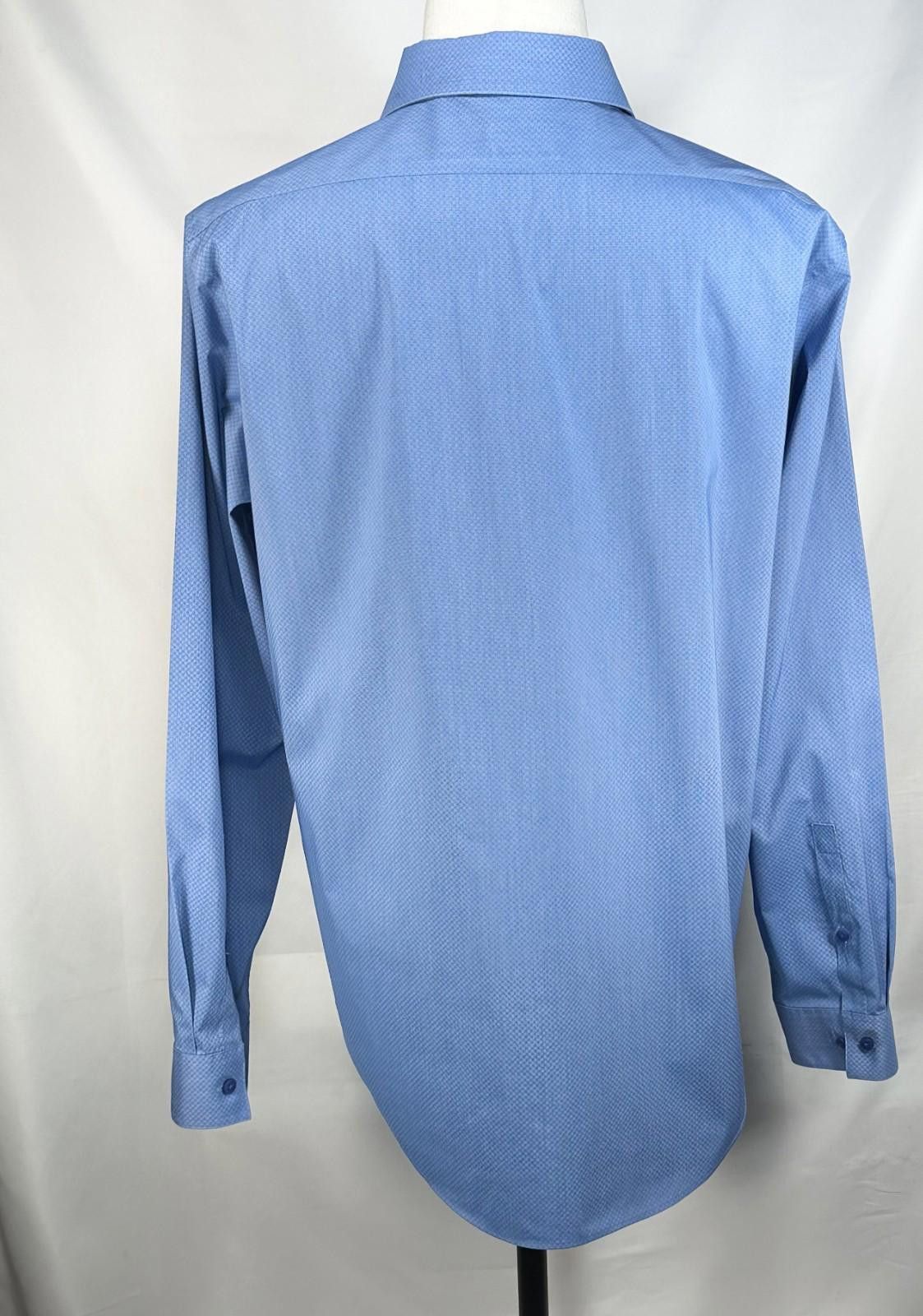 Calvin Klein Calvin Klein Slim Stretch Button Up Blue Men L 16-16.5/32-22 Size 42R - 2 Thumbnail