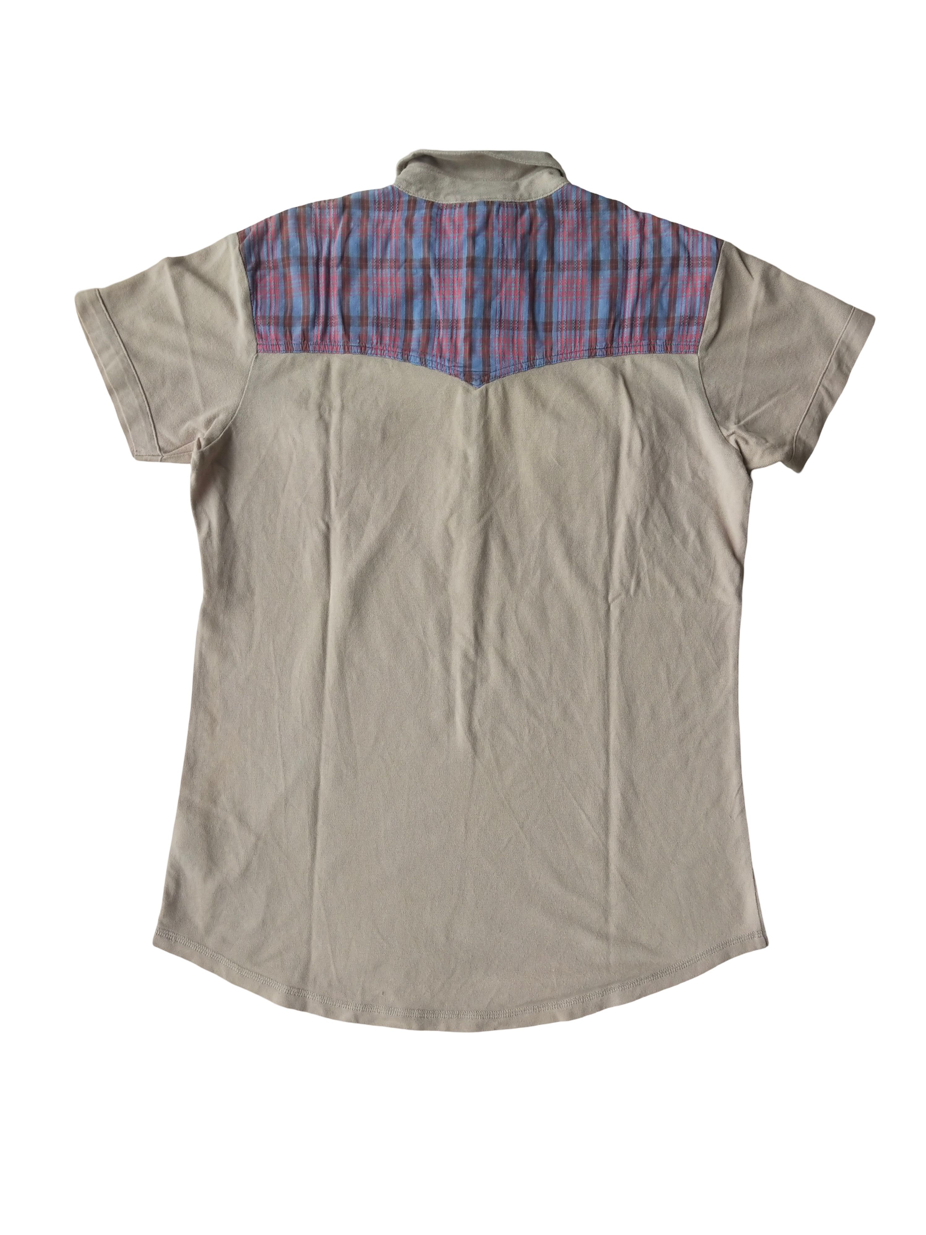 Diesel Vintage 55DSL by Diesel Western Yoke Plaid Polo Shirt Size US M / EU 48-50 / 2 - 5 Thumbnail