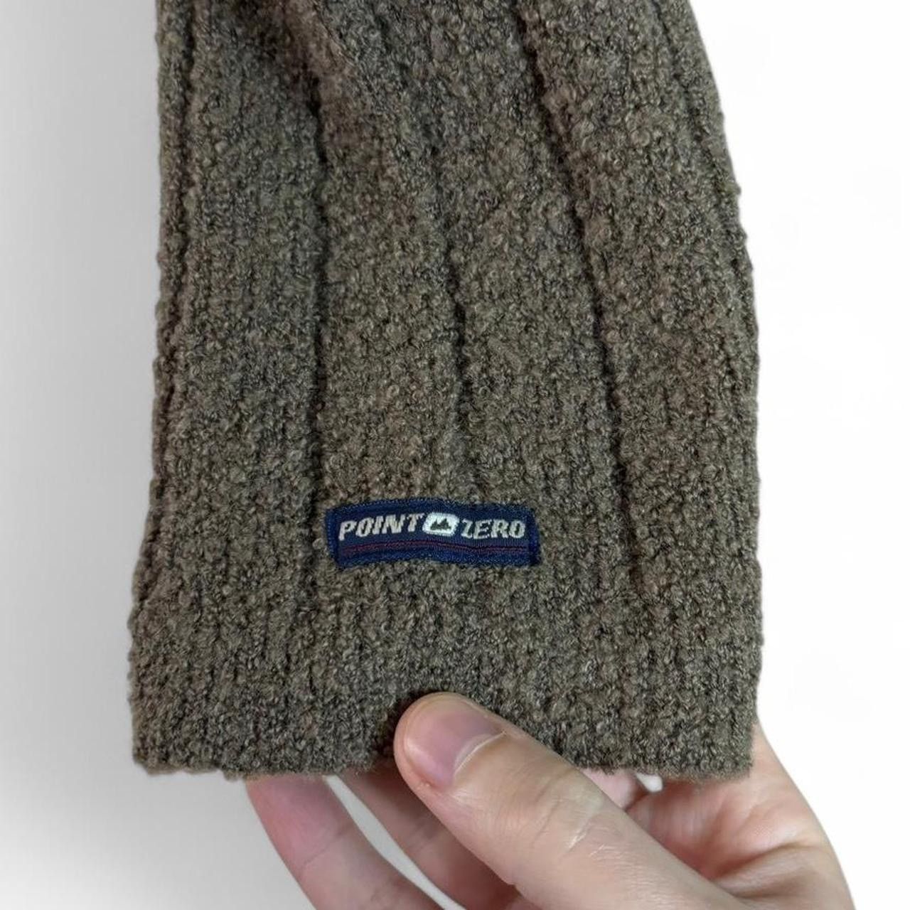 Point Zero × Vintage Vintage 90s Point Zero Brown And Navy Wool Blend Sweater Size US XL / EU 56 / 4 - 5 Thumbnail