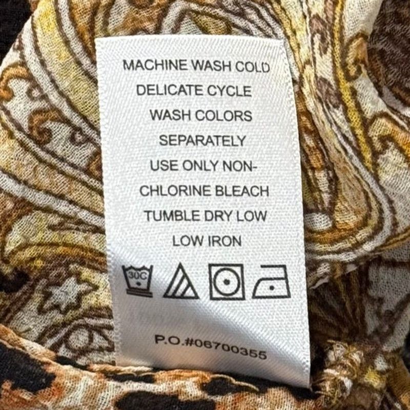Other Jessica London Shirt Dress Sheer Animal Paisley Brown 24W Size 4XL / US 24-26 - 6 Thumbnail