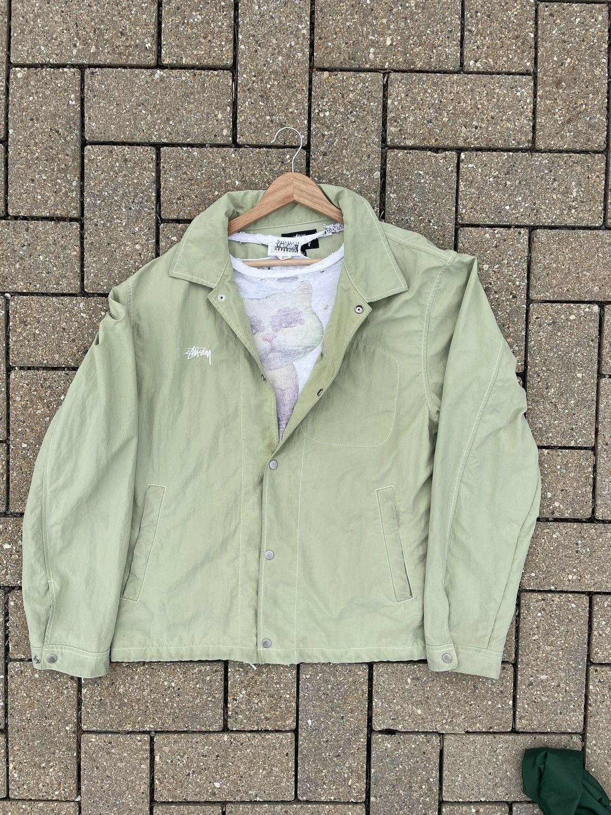 Stussy Green Stussy Jacket Size US L / EU 52-54 / 3 - 2 Thumbnail