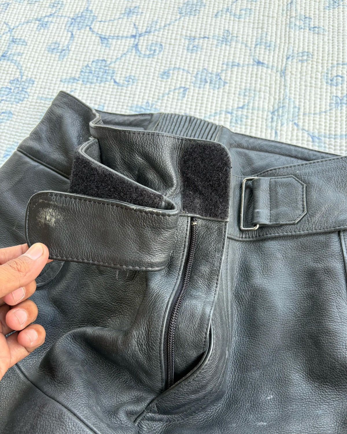 Leather × Vintage Rookie Leather Pant Biker Pant Design kadoya stlye Size US 29 - 15 Thumbnail