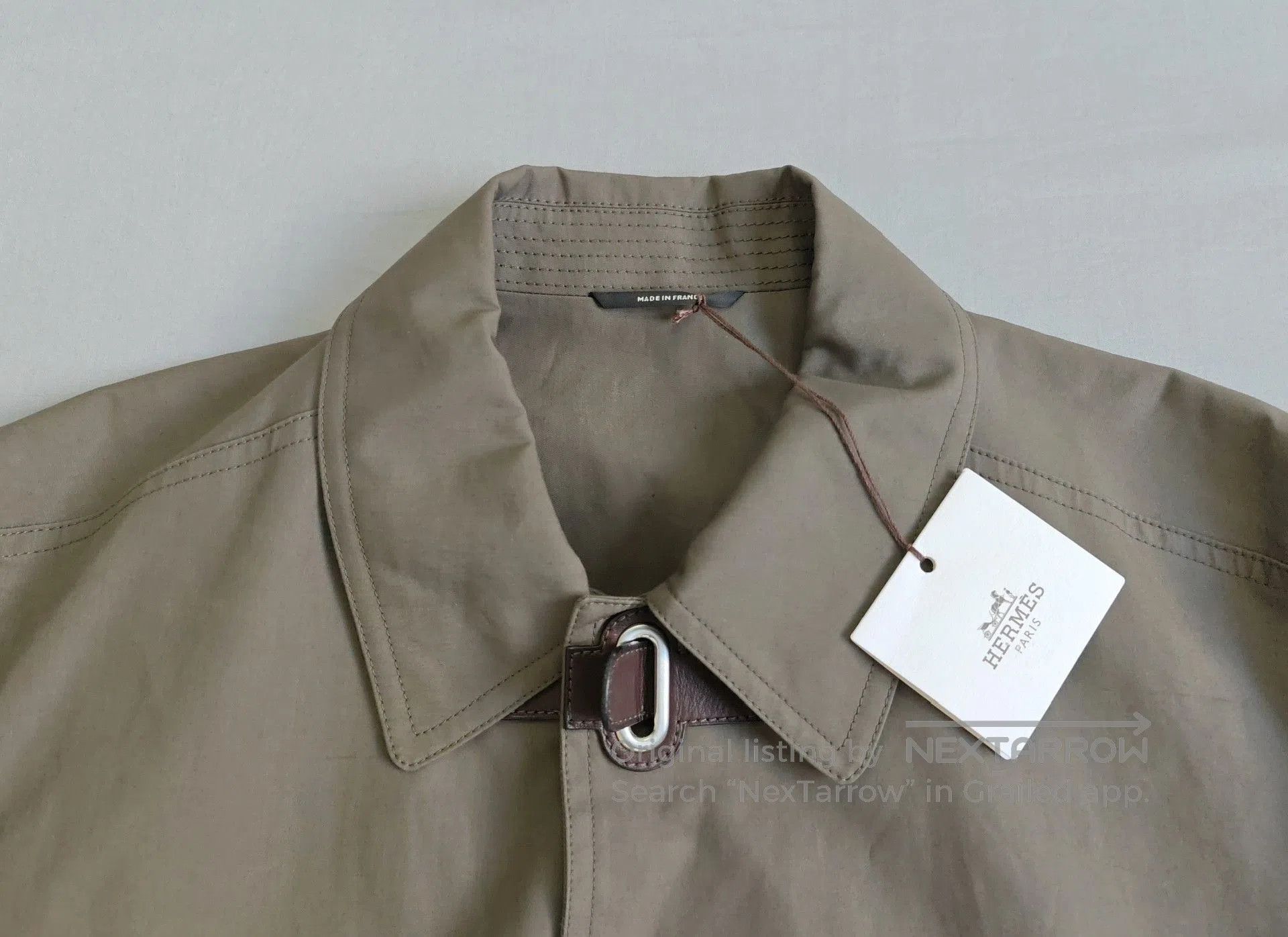 Hermes Hermes Men's Cotton Trench Coat Jacket. Size US L / EU 52-54 / 3 - 2 Thumbnail
