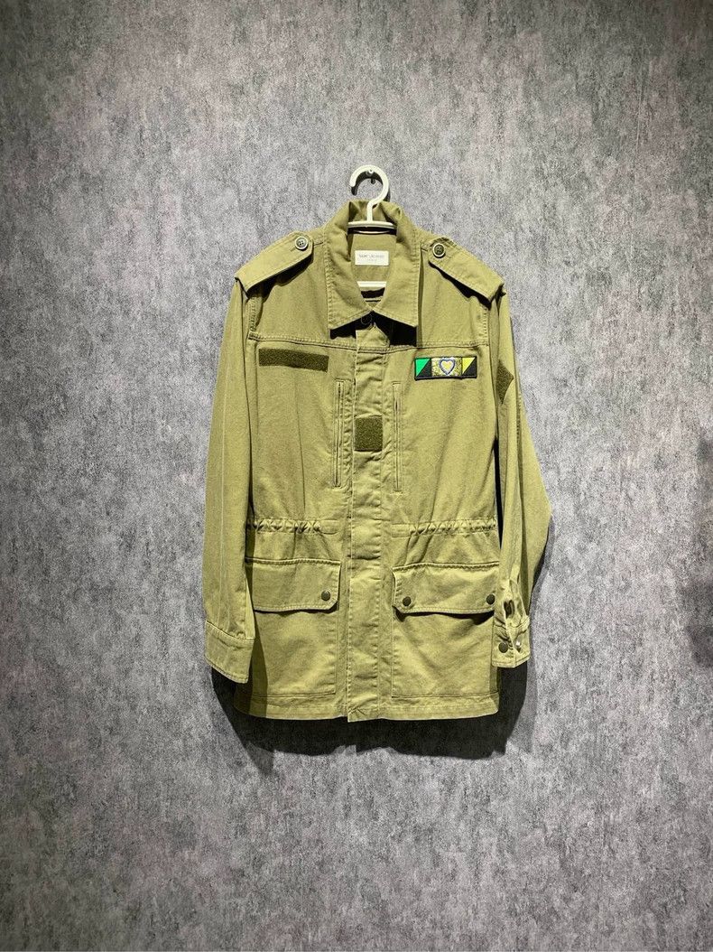 Saint Laurent Paris saint Laurent parisShark Army Green Jacket 2503-Nextarrow Size XS / US 0-2 / IT 36-38 - 1 Thumbnail