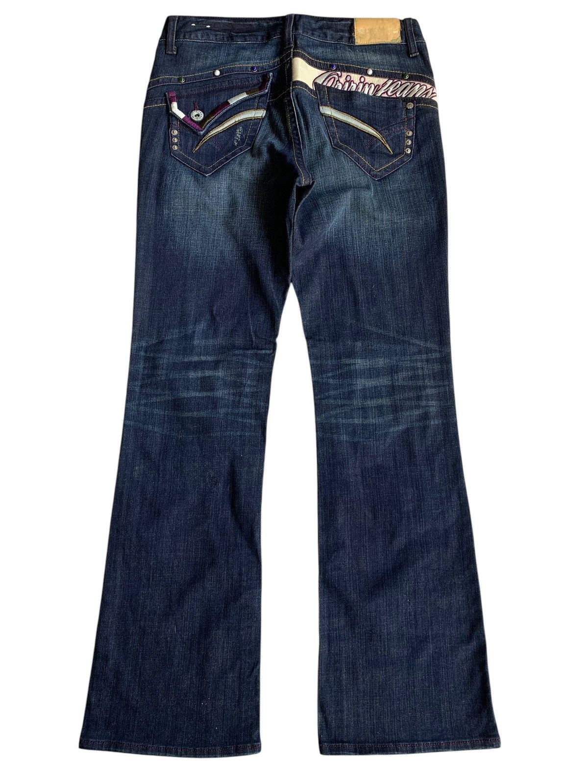 If Six Was Nine × KMRii × Le Grande Bleu (L.G.B.) FLARE💥 ORIRIN JAPANESE PUNK STYLE RUSTY STREACH DENIM 🎌☠️ Size US 32 / EU 48 - 3 Thumbnail