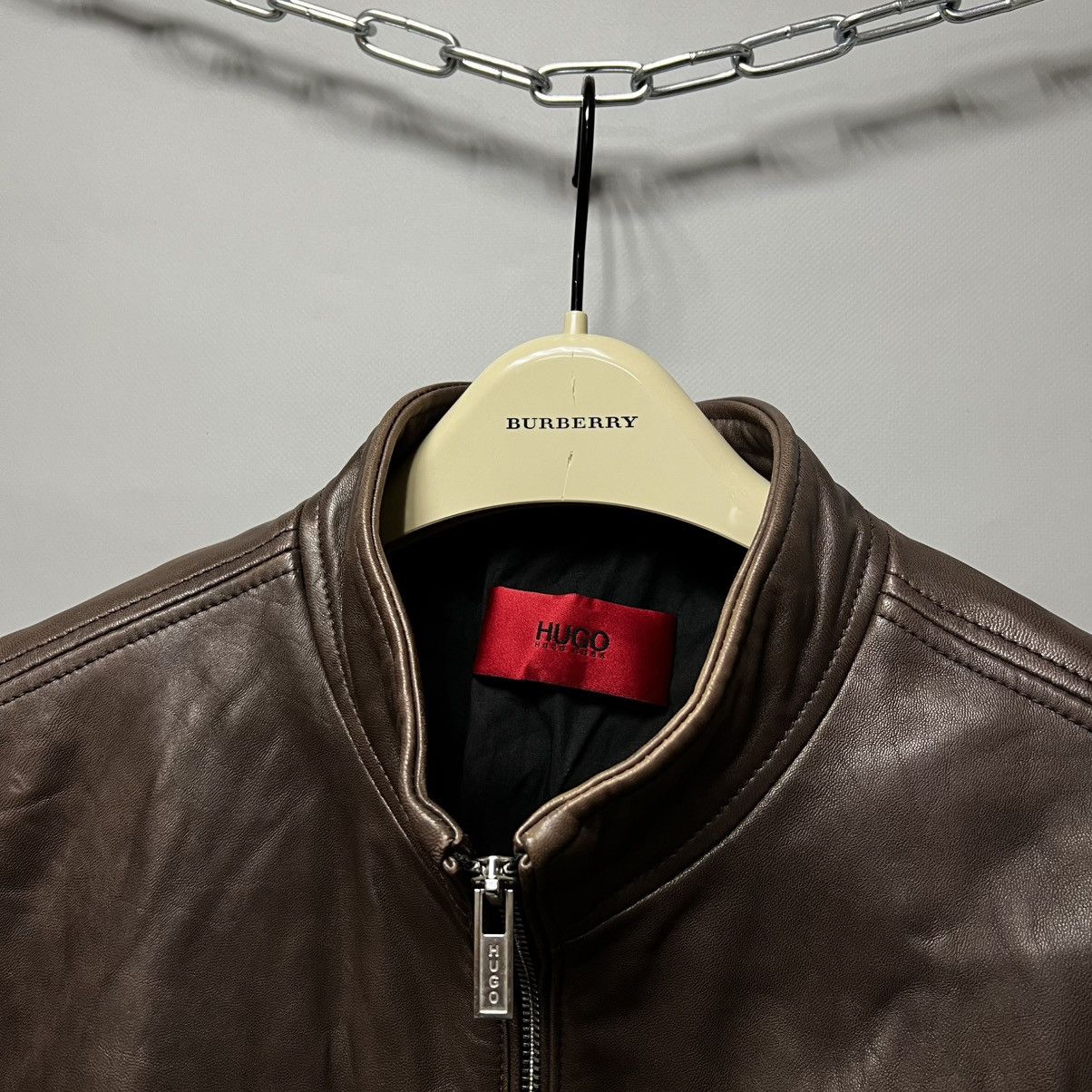Hugo Boss Hugo Boss Leather Jacket Lamb Exclusive Custom Size US M / EU 48-50 / 2 - 6 Thumbnail