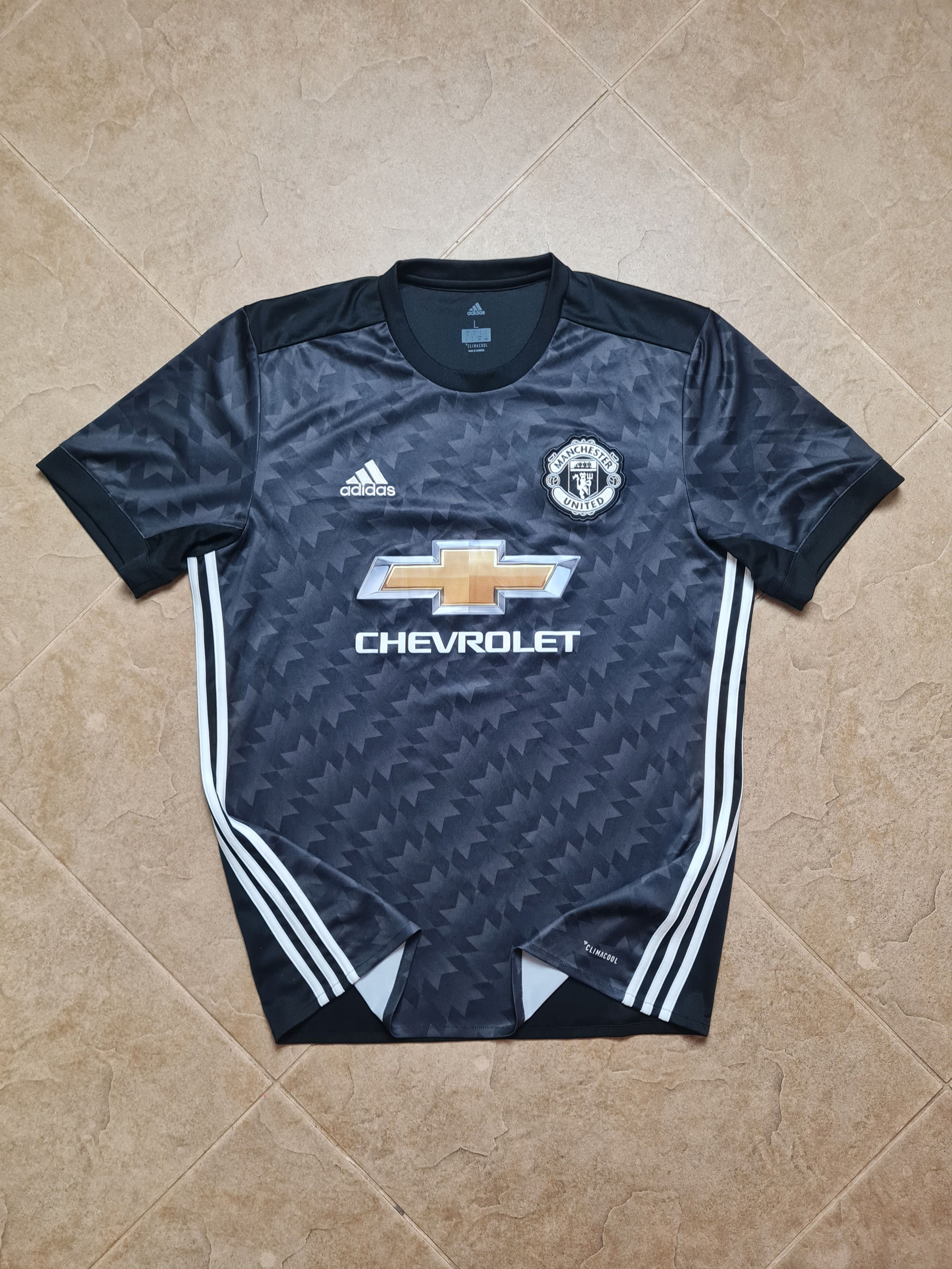 Adidas Jersey Manchester United Adidas Black 2017-18 Soccer Shirt L Size US L / EU 52-54 / 3 - 1 Thumbnail