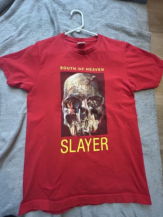 Supreme slayer south of best sale heaven tee