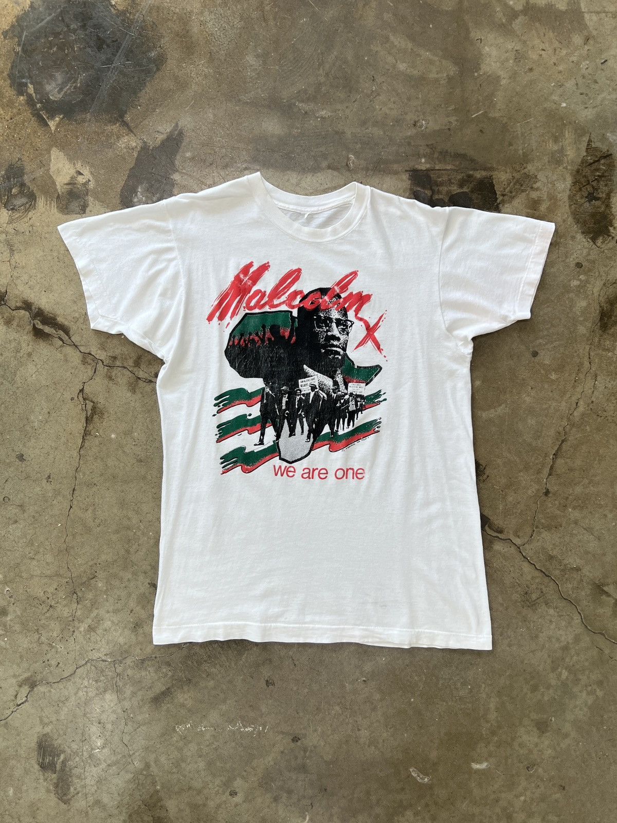 Vintage Vintage 90s Malcolm X We Are One Social Justice Tee Large Size US L / EU 52-54 / 3 - 2 Thumbnail