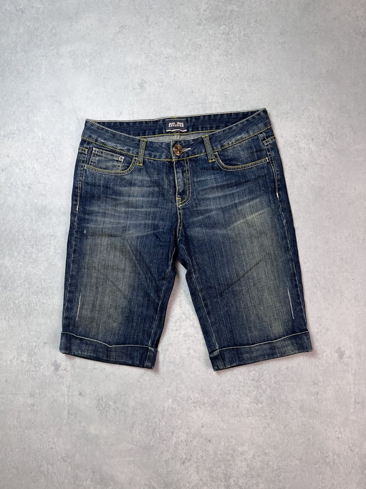 Jean Paul Gaultier Jean Paul Gaultier Archival Denim Shorts with Logo Plaque Size US 29 - 1 Thumbnail