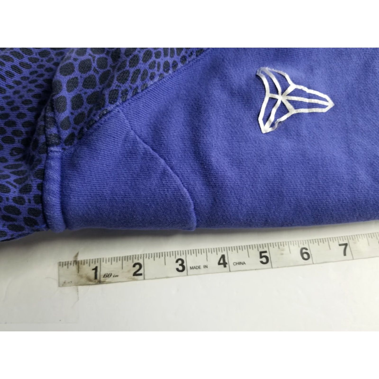Nike VINTAGE Nike Kobe #24 Mamba Zip Up Cotton Hoodie Men Large Purple Distressed Zip Full Zip L Mens Size US L / EU 52-54 / 3 - 5 Thumbnail