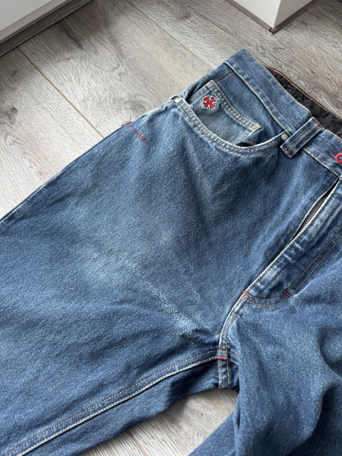Independent Truck Co. Vintage Independent Truck Company Rap Distressed Jeans Size US 34 / EU 50 - 9 Thumbnail