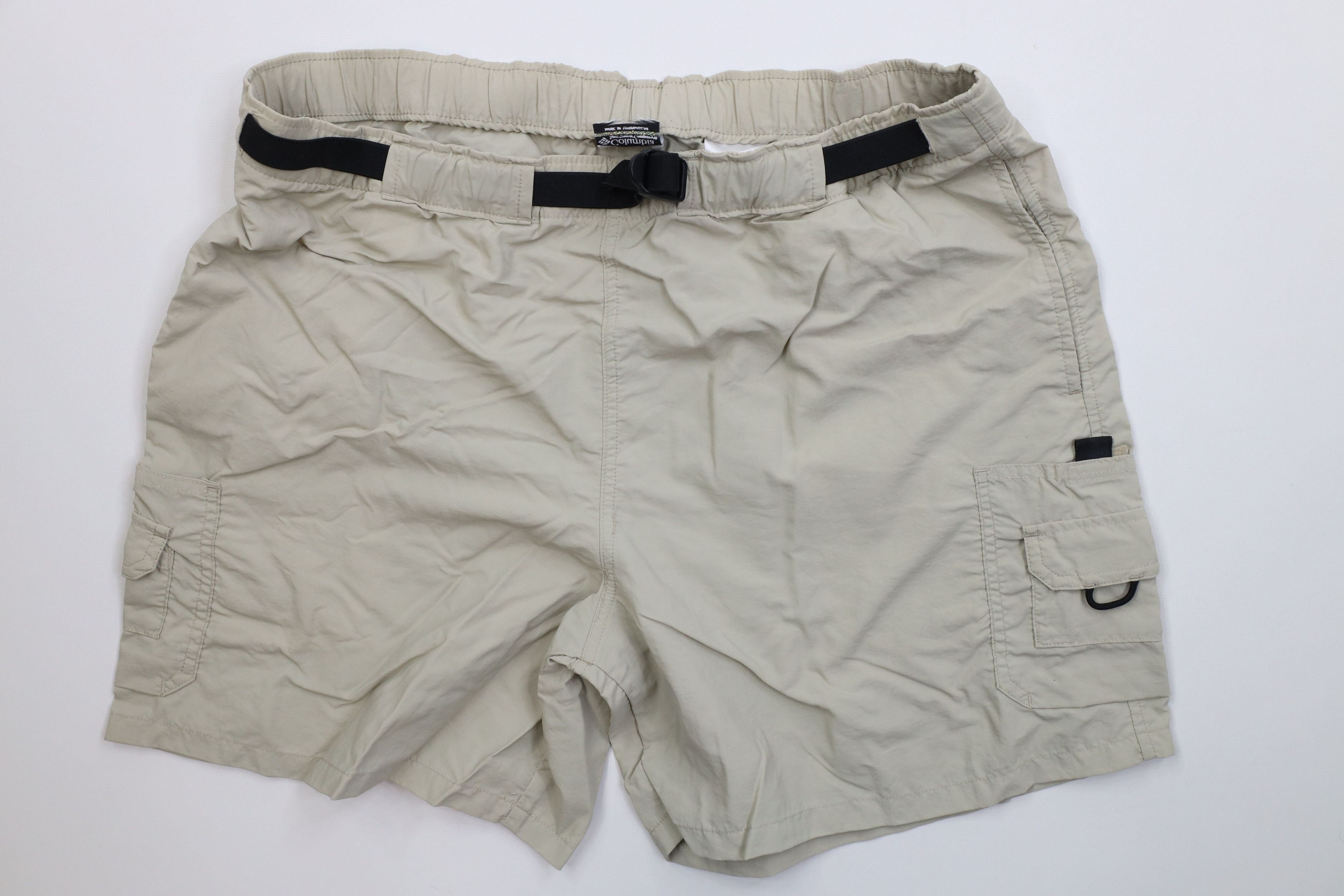 Columbia Vintage 90s Y2K Columbia Above Knee Cargo Shorts Beige Size US 32 / EU 48 - 1 Thumbnail