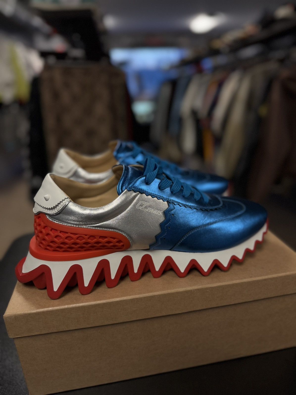 Christian Louboutin Christian Louboutin Loubishark Spike Sneakers 46EU/13US Size US 13 / EU 46 - 1 Thumbnail