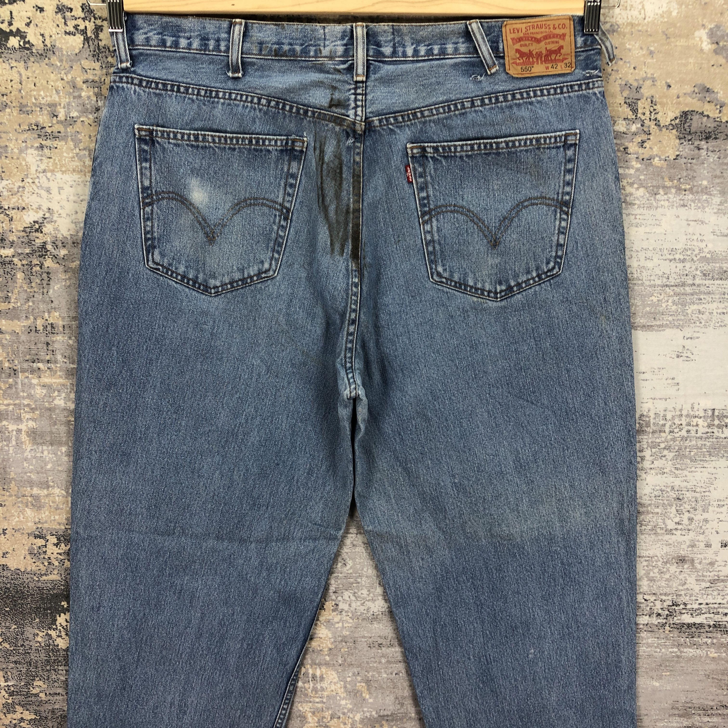 Levi's Vintage Y2K Levis Light Wash Jeans Dirty Levi's Faded Denim Size US 40 / EU 56 - 4 Thumbnail