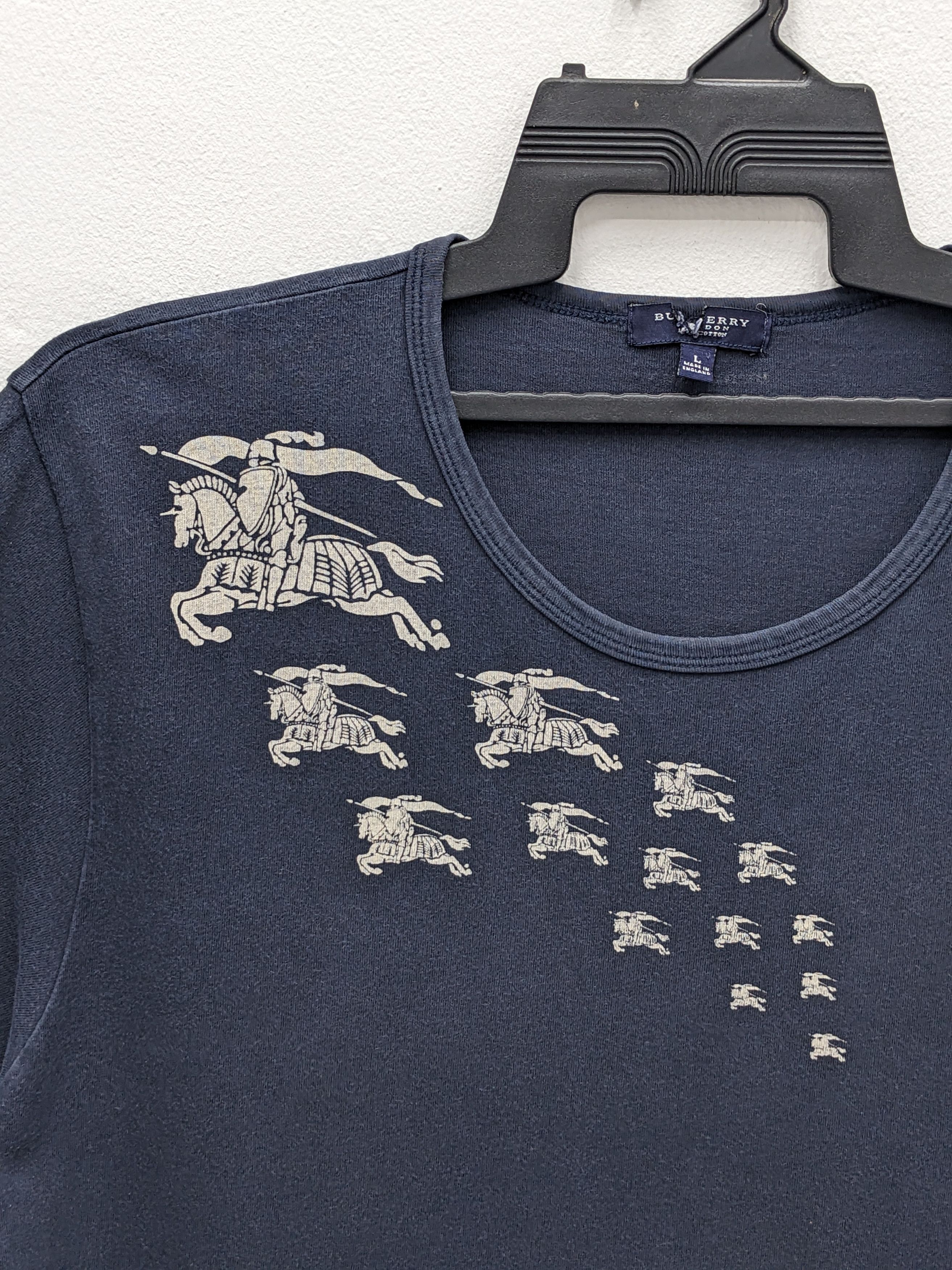 Burberry Rare Burberry Tshirt Size US L / EU 52-54 / 3 - 3 Thumbnail