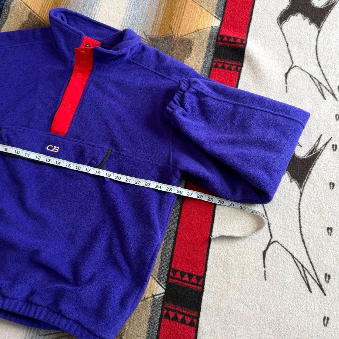 CB Sports VINTAGE 90s CB Sports Snap Fleece Pullover Men L Purple Red Solid Outdoor Winter Fall Spring Shirt Jacket? Size US L / EU 52-54 / 3 - 6 Thumbnail