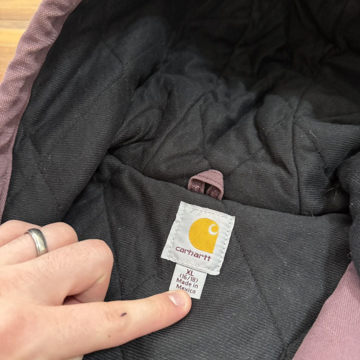 Carhartt Vintage Carhartt WJ130 DPM Purple Plum Hooded Active Jacket Size US XL / EU 56 / 4 - 5 Thumbnail
