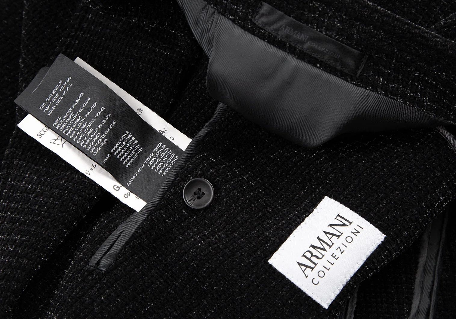 Armani Collezioni Tailored Blazer in Black, Size 50 Size US XXS / EU 40 - 16 Thumbnail