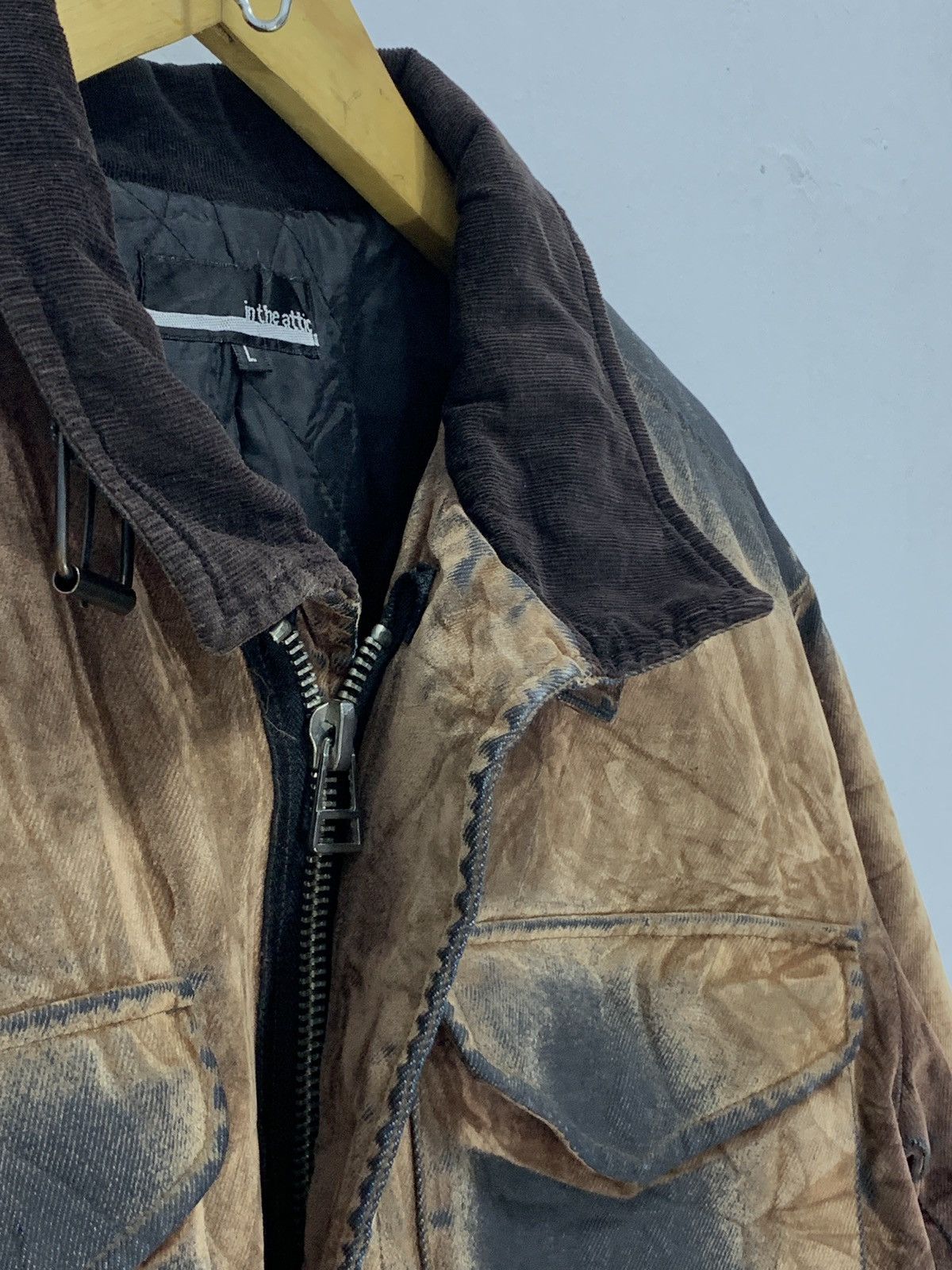 In The Attic IN THE ATTIC PAINT SPLASH PUNK STYLE CORDUROY DENIM JACKET Size US L / EU 52-54 / 3 - 1 Thumbnail