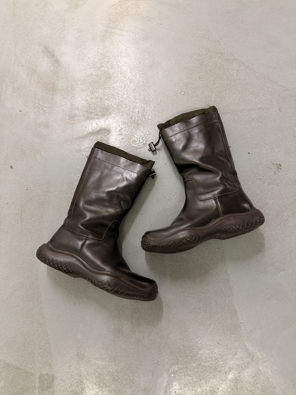 Prada Prada AW99 Runway Leather High Boots Size US 9 / EU 42 - 3 Thumbnail