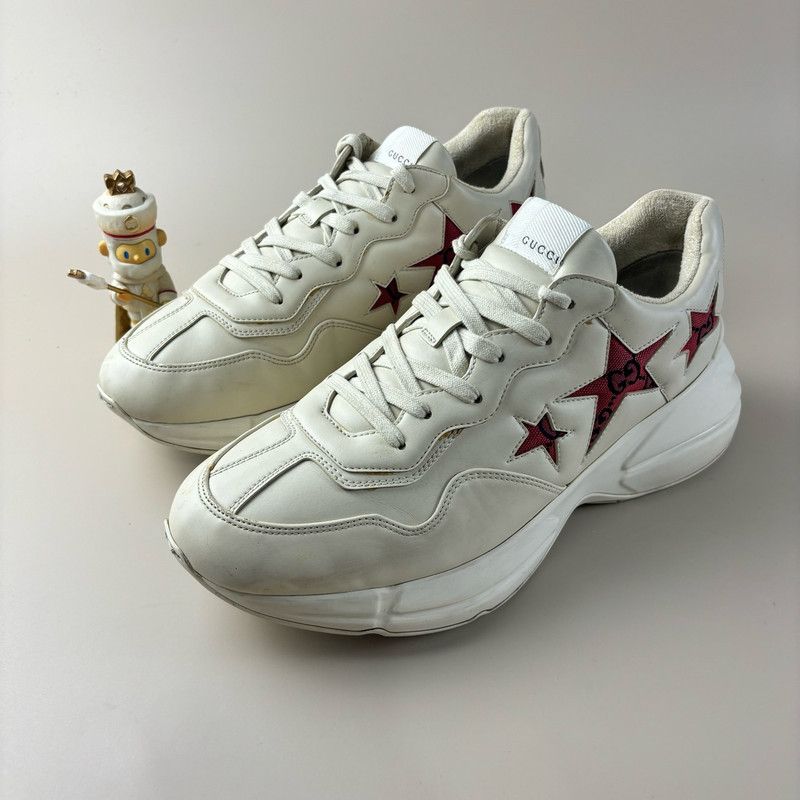 Gucci Gucci Rhyton Star Print Dad Sneakers for Men 0079 Size US 10.5 / EU 43-44 - 1 Thumbnail