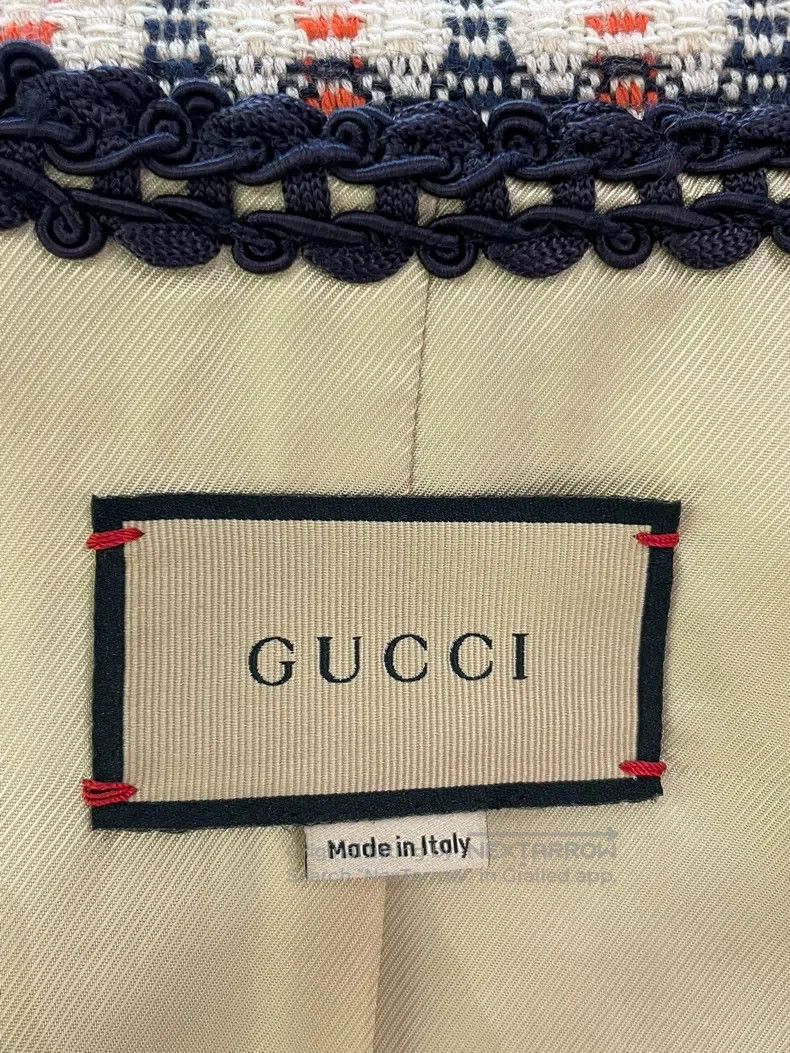 Gucci Gucci Classic old-fashioned full-print tweed coat Size S / US 4 / IT 40 - 7 Thumbnail